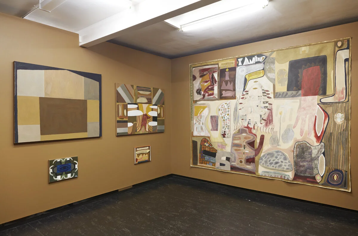 Max Callaghan,  Tomb With No Windows , 2021, installation view, Firstdraft, Sydney. Photo: Zan Wimberley. Courtesy the artist.