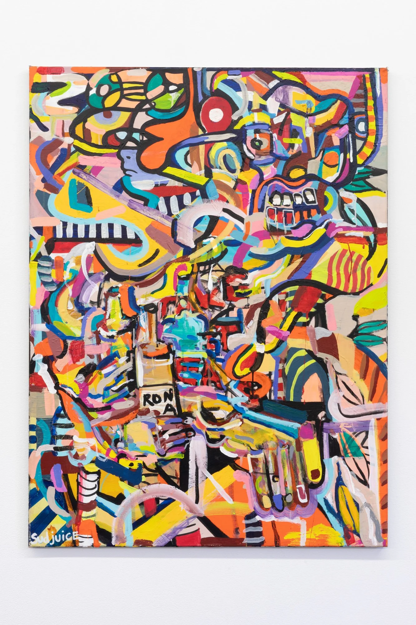 Sudheera Dissanayake (Sudjuice), Take it easy 2020, 2020, Synthetic Polymer on canvas, 101 x 73cm