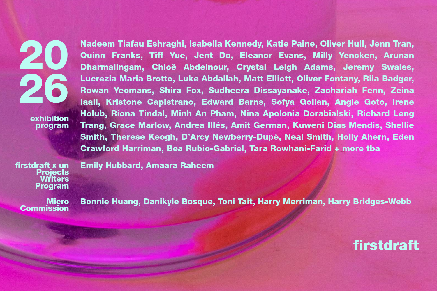 Announcing Firstdraft's 2026 Program!