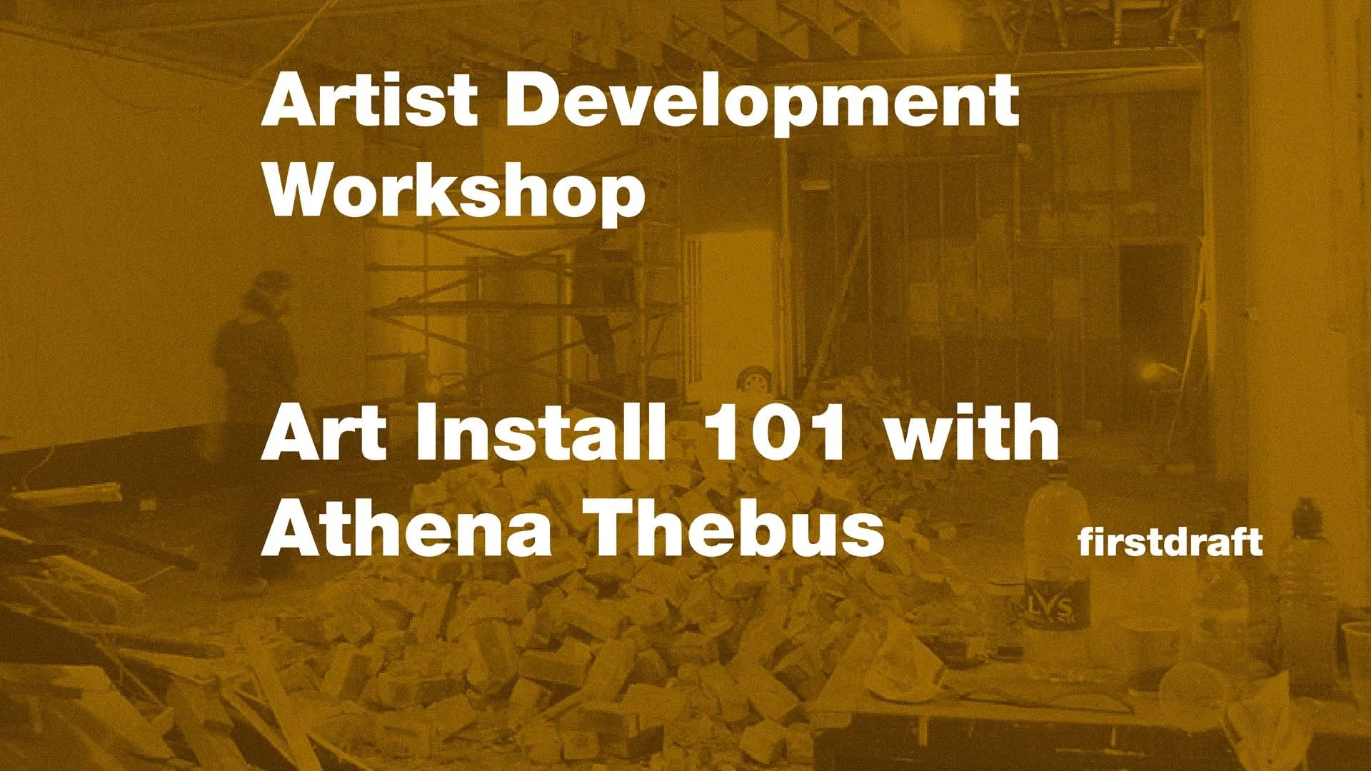 Artist Development Workshop Program: Art Install 101 with Athena Thebus