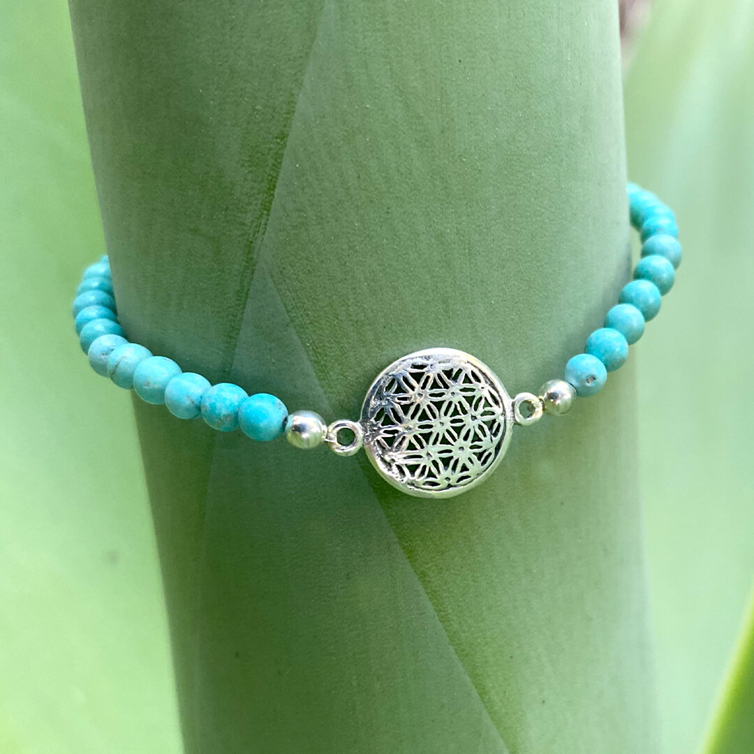 Beautiful beaded Turquoise bracelet with a Sterling Silver pendant.
MORE INFO &amp; SHOP LINK IN BIO... 
.
.
#szubina #szubinajewellery #australianjewellery #australia #boho #bohofashion #bohochic #fashion #bohoaustralia #jewellery #jewelleryaddict #