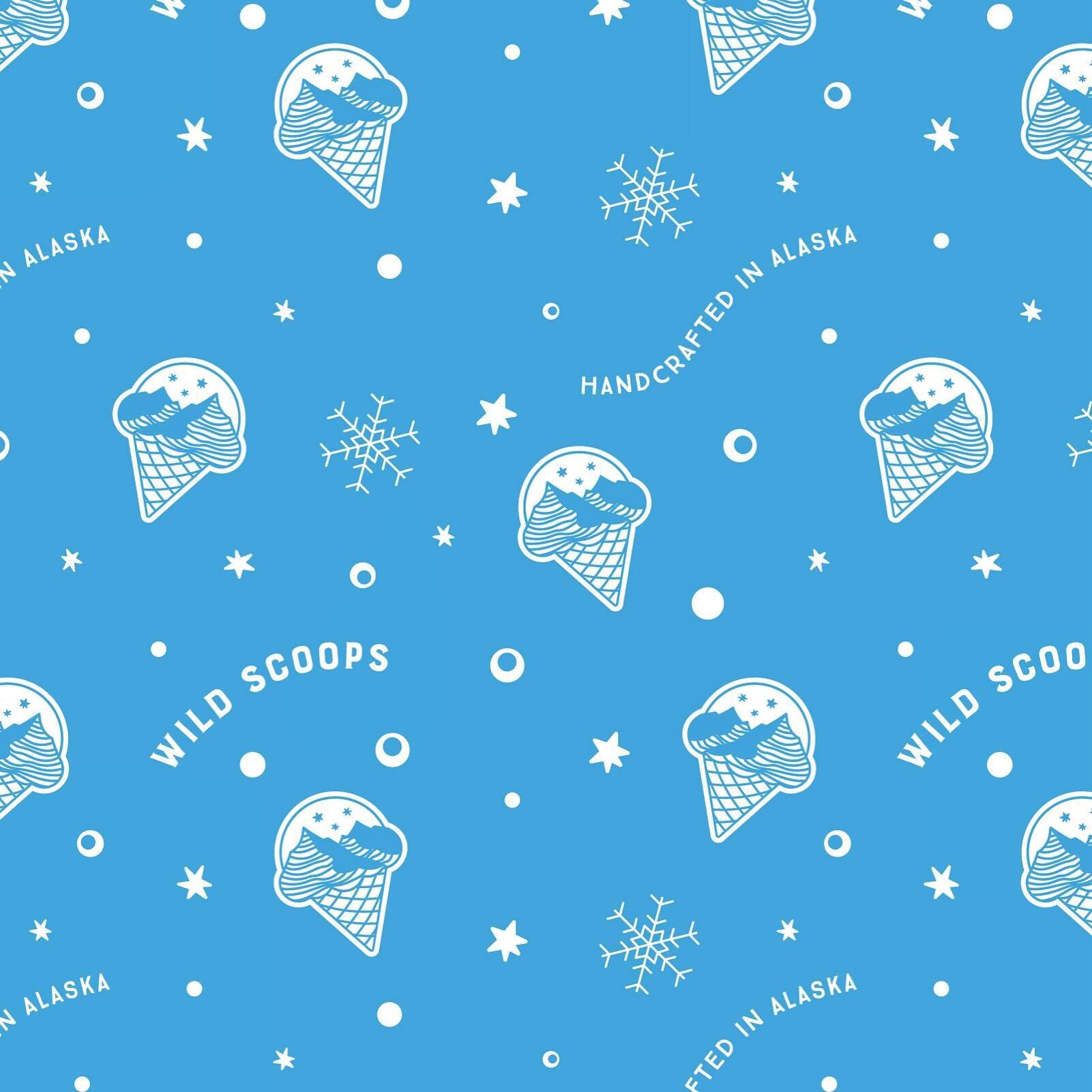 Seamless pattern design for my favorite local ice cream shop @wildscoops 🍦#poeticadesign