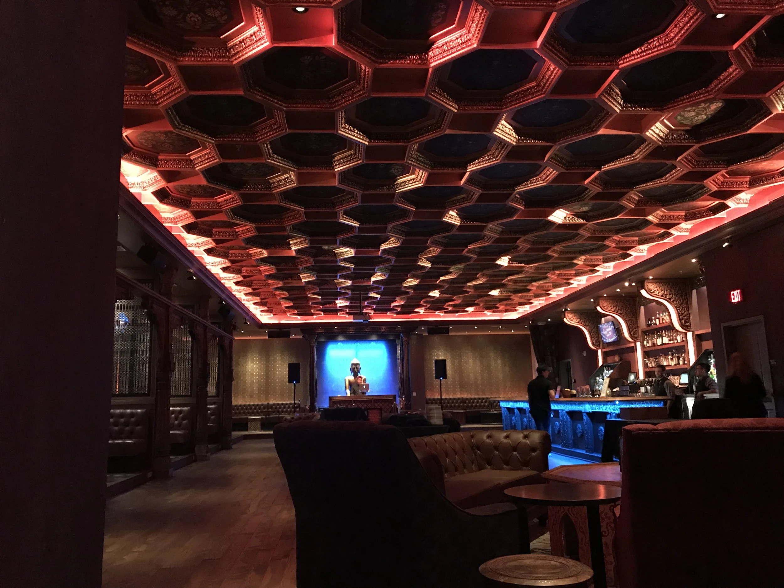 Lovely detail everywhere you look, from the ceiling on down to the floors.