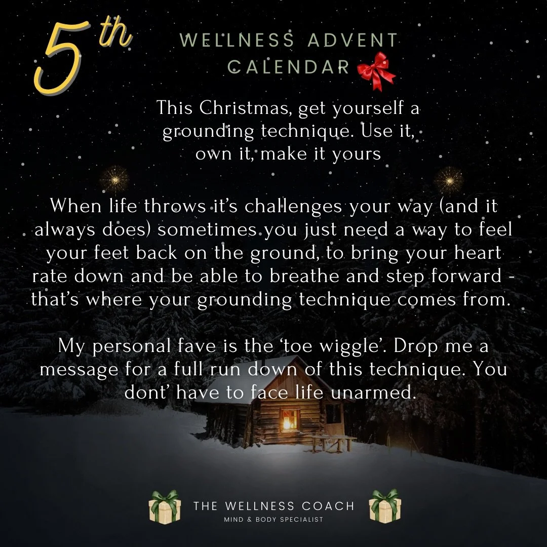Hello and happy Advent Day 5! 🎄 I&rsquo;m sharing daily mind &amp; body guidance around health, trauma healing, anxiety therapy and simple ways to feel good! Enjoy.

#MentalWellbeing #AnxietySupport #TraumaHealing #MindBodyConnection
#HolisticHealth