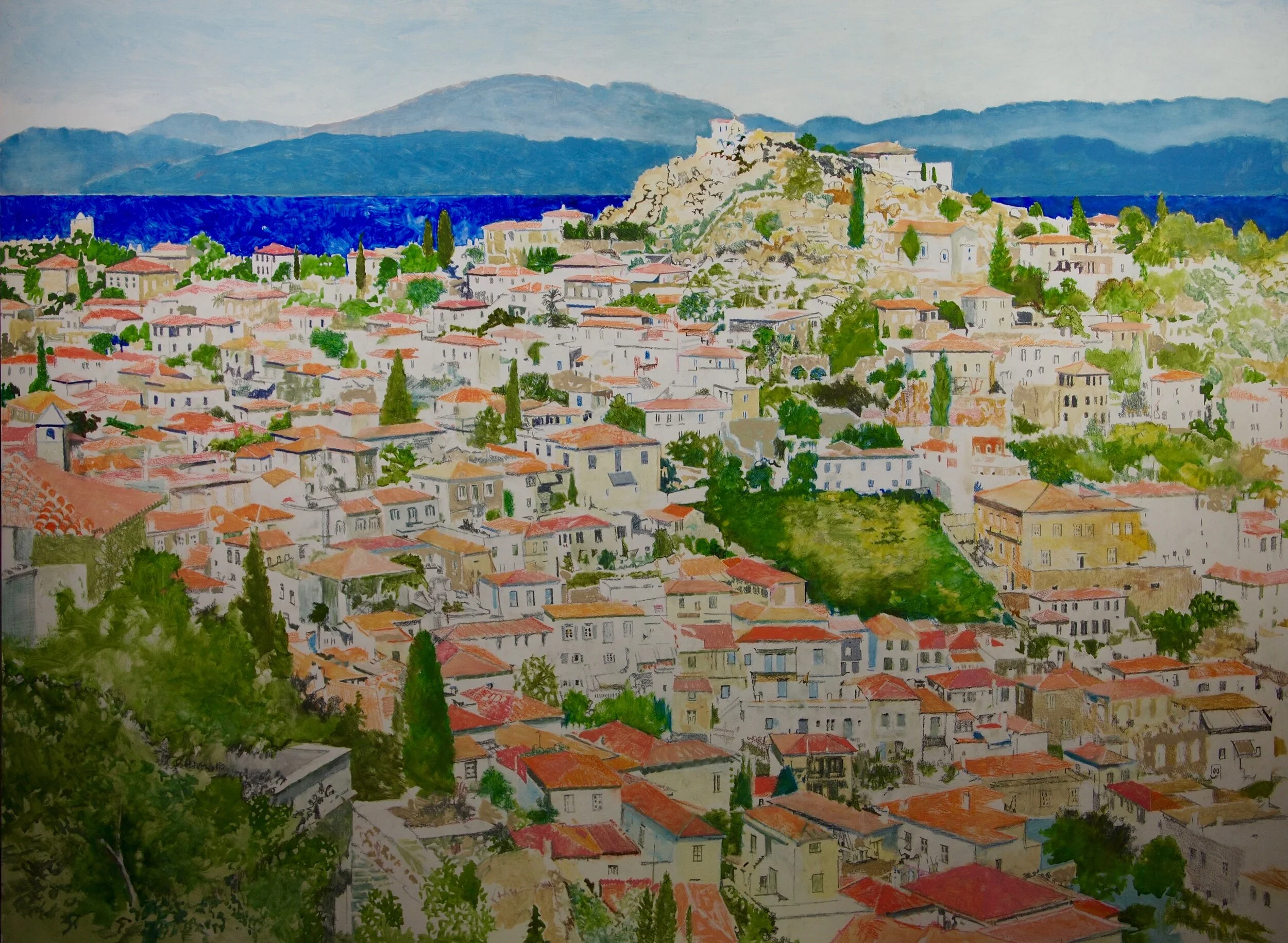 Work in progress: Hydra Panorama: Section 1 - Kaminia 