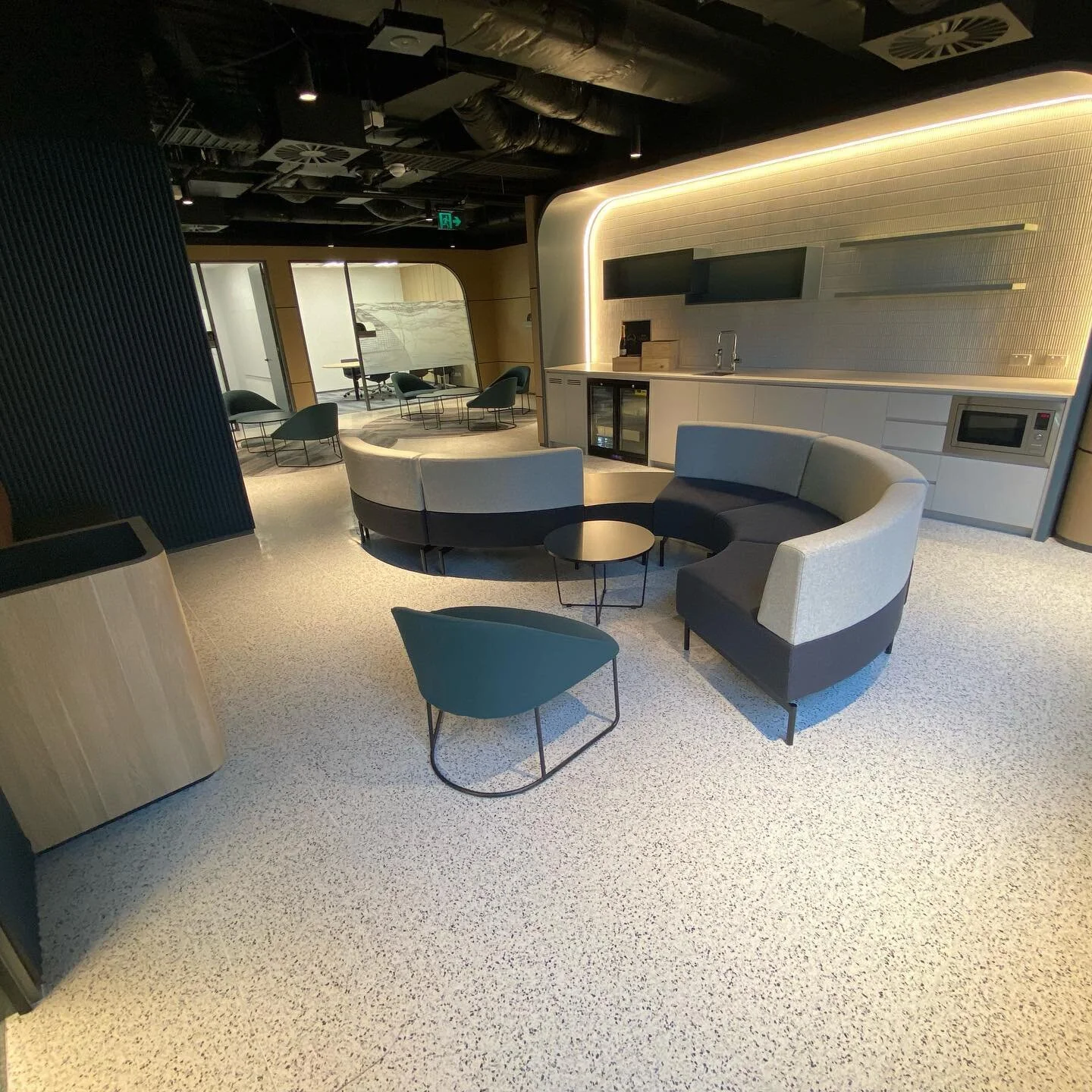 Finishing touches completed and a perfect result for @shape_aus to hand over to their clients BAE in Melbourne last week. @nationaltilesau @createstone #tilingmelbourne #tilersofinstagram #mapei #terrazzo #mosaic #longdays #longnight #architecturelov
