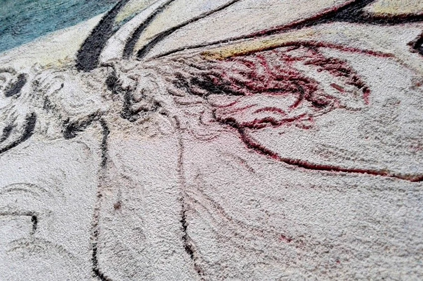 Passo dopo passo: da cosa nasce cosa - dalla sabbia al graffito