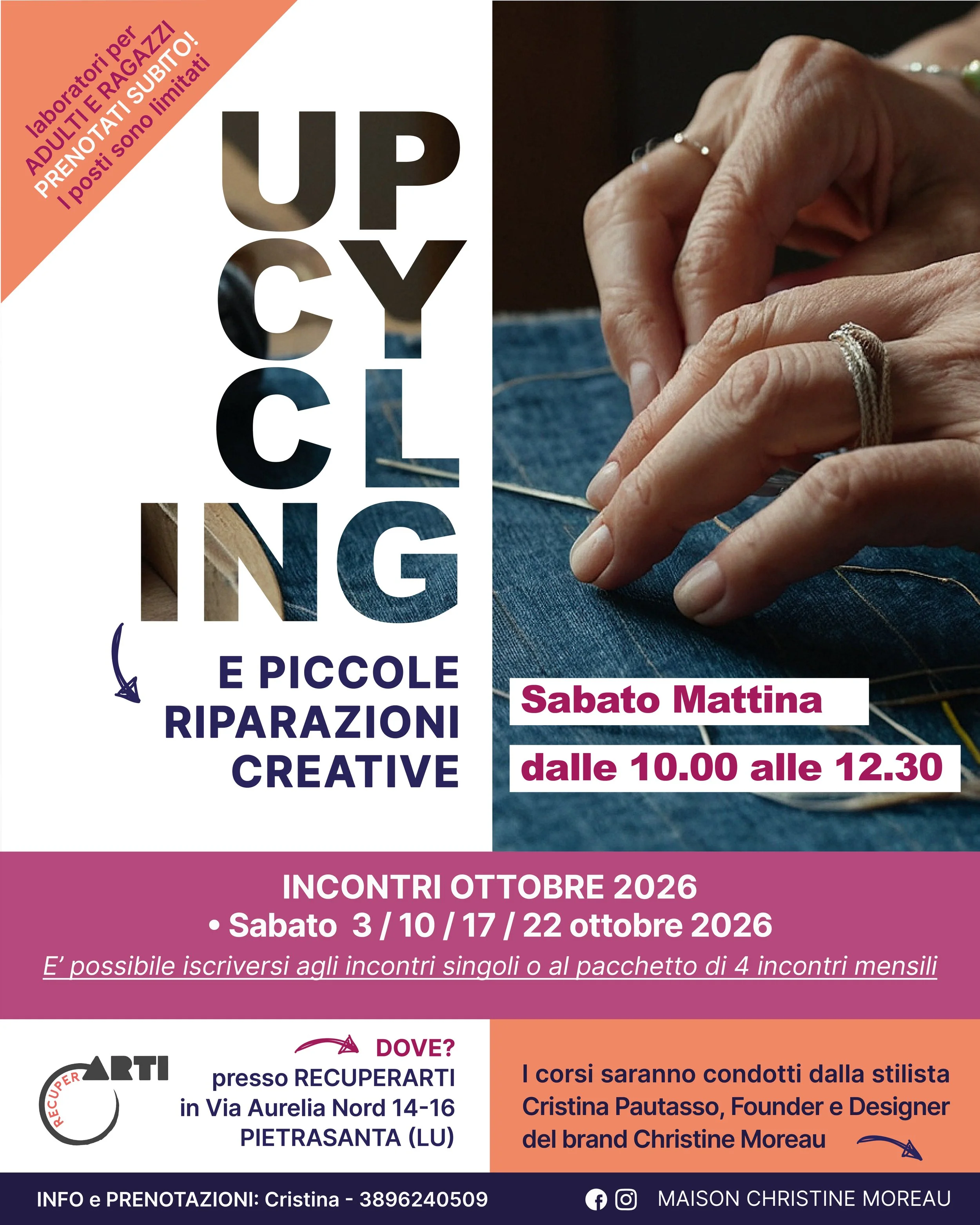 Laboratorio di Upcycling e piccole riparazioni creative