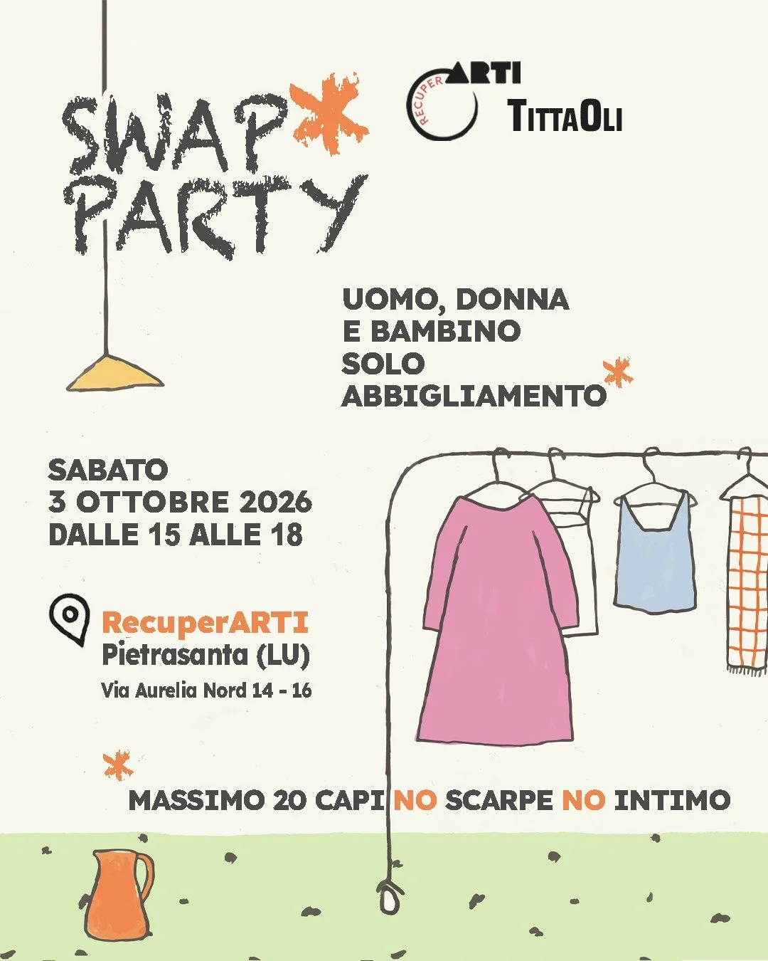 Rincominciano gli SWAP PARTY di TittaOli a RecuperARTI! 