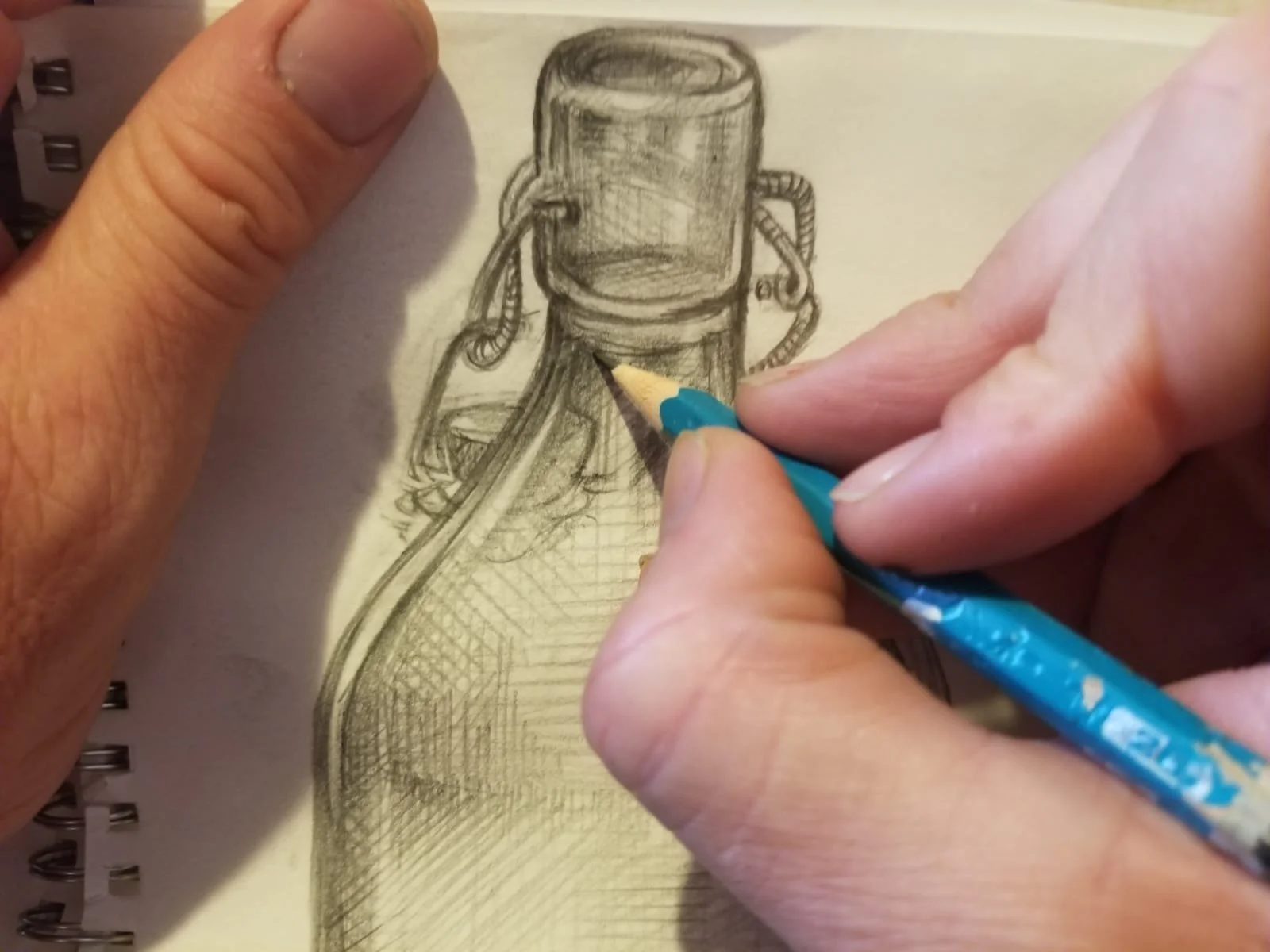 Corso di Tecniche Base di Disegno con Maurizio Scabola a RecuperARTI