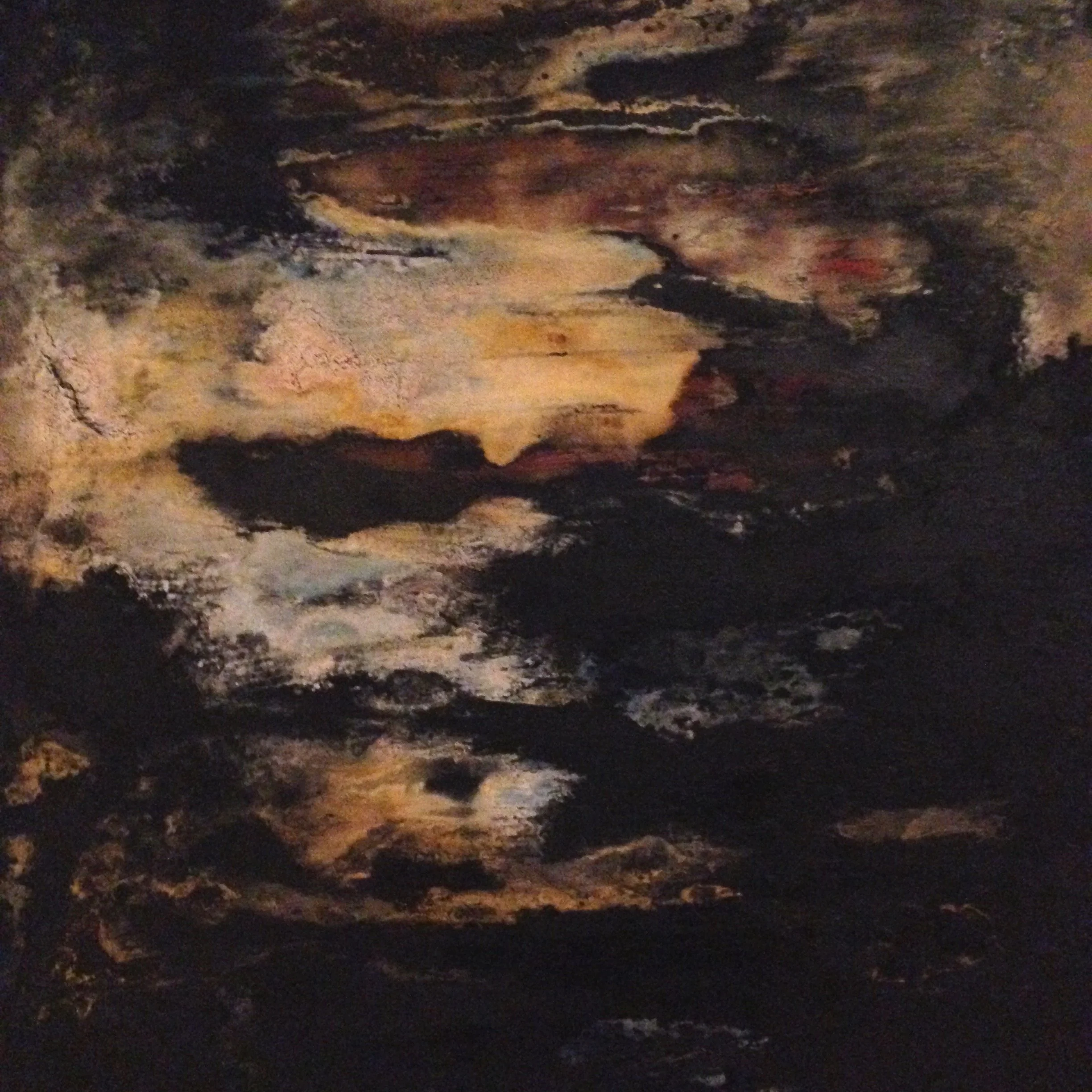 Moonrise (508mm x 508mm, Mixed media on canvas)