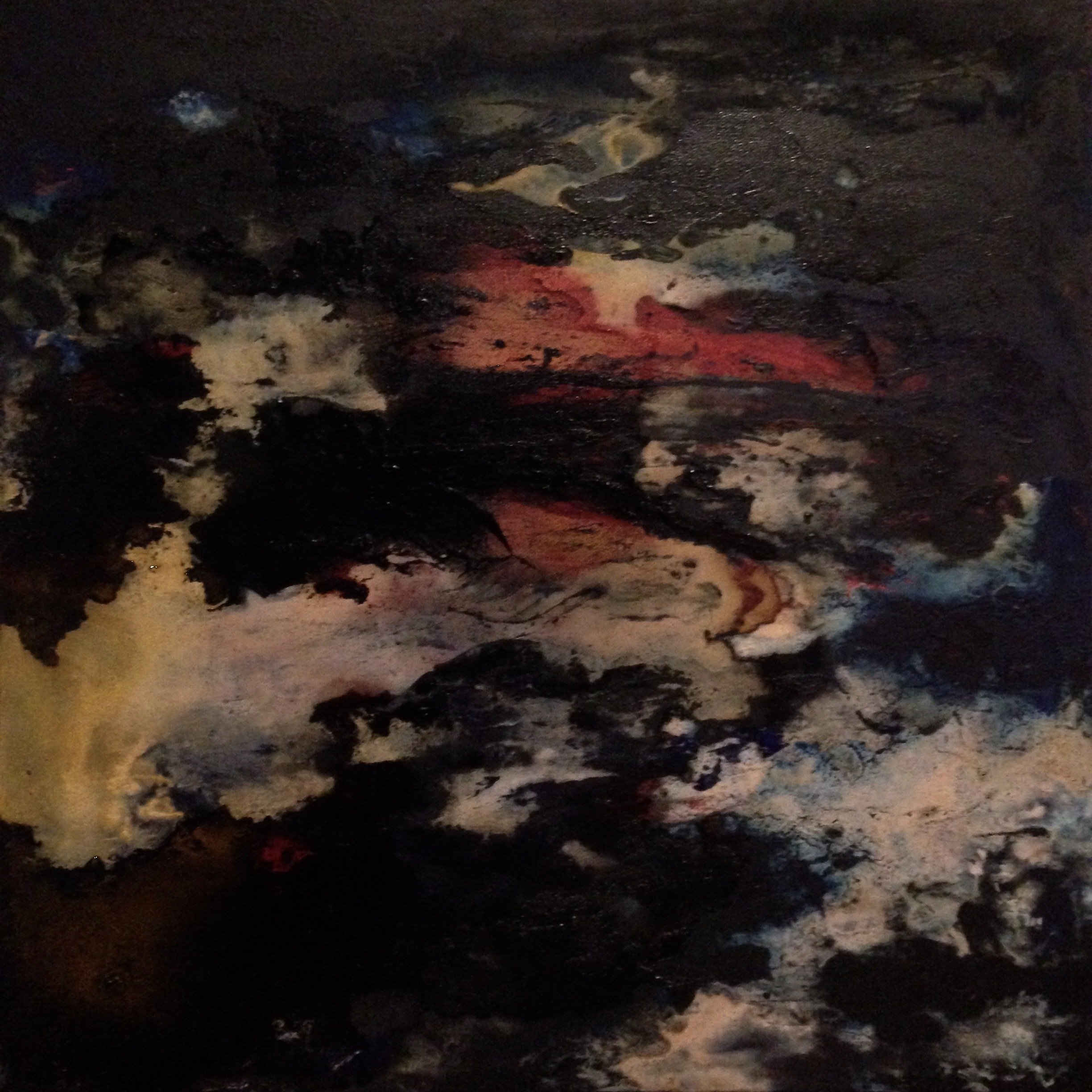 Night Fall (508mm x 508mm, Mixed media on canvas)