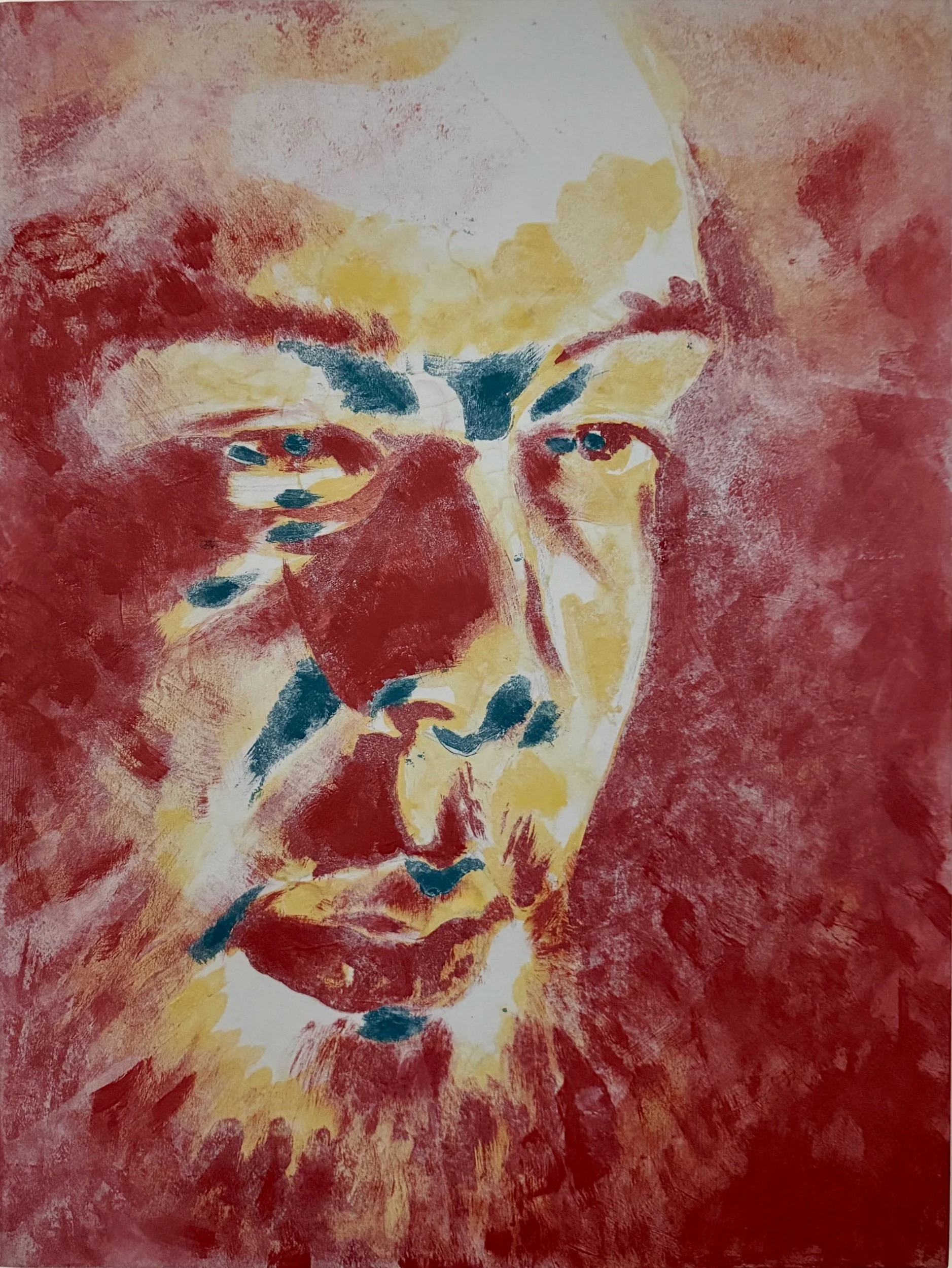 GLARE (460mm x 620mm, house paint on wood)