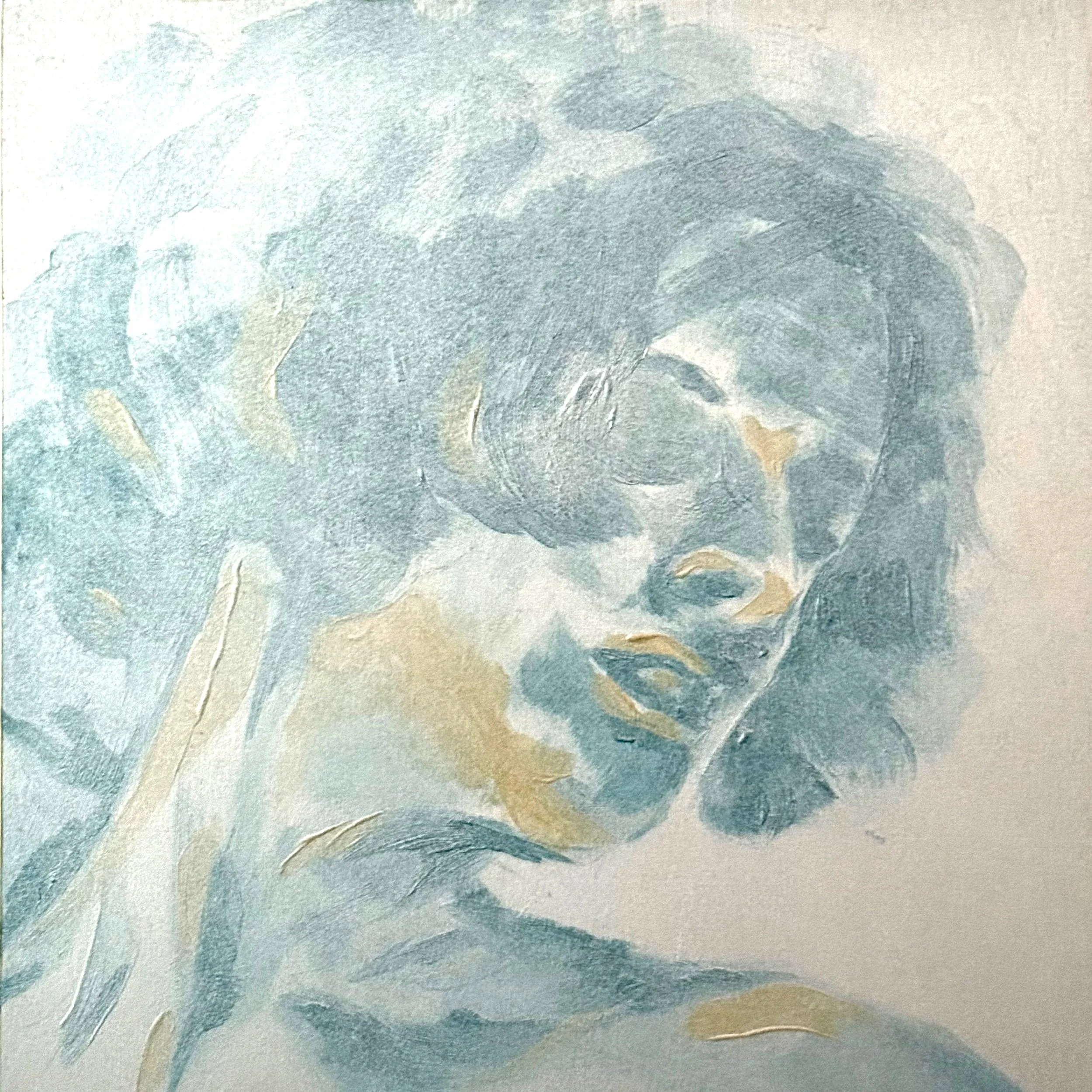 ANONYMOUS NO.4 (305mm x 305mm, house paint on wood)
