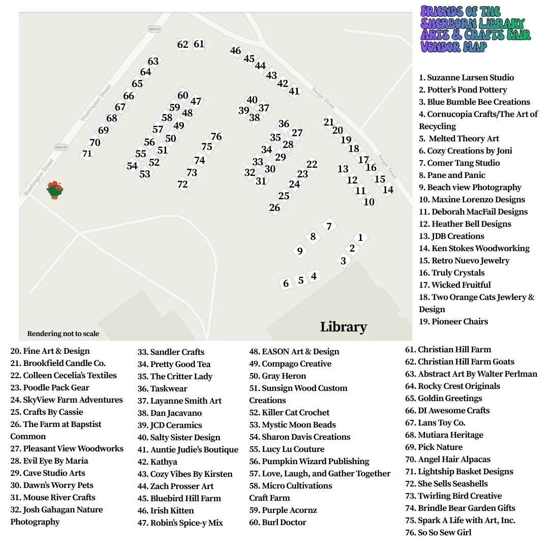 Arts and Crafts Fair Map — Friends of the Sherborn Library