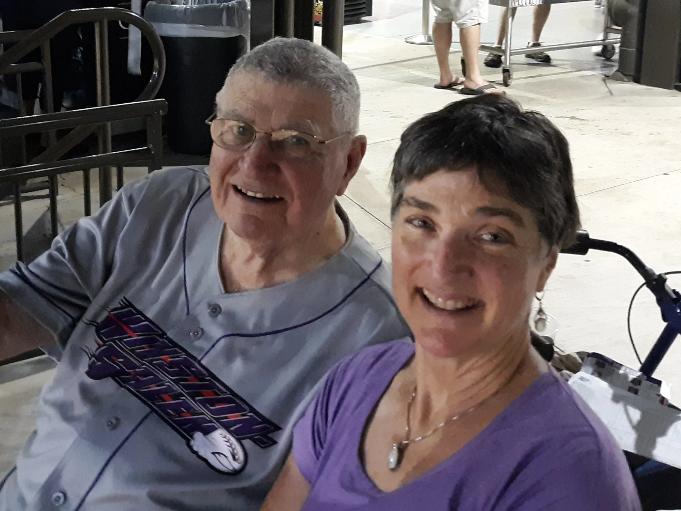Dad and me at the Winston-Salem Dash final home game of the 2018 season.