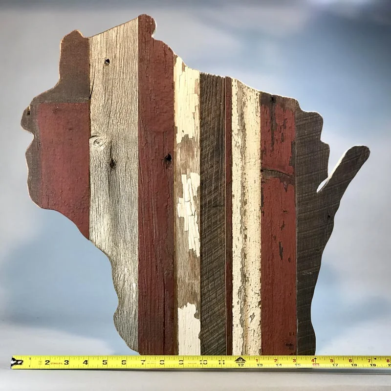 Wisconsin handmade, reclaimed, barnwood, wall decor, sustainable, gift, art