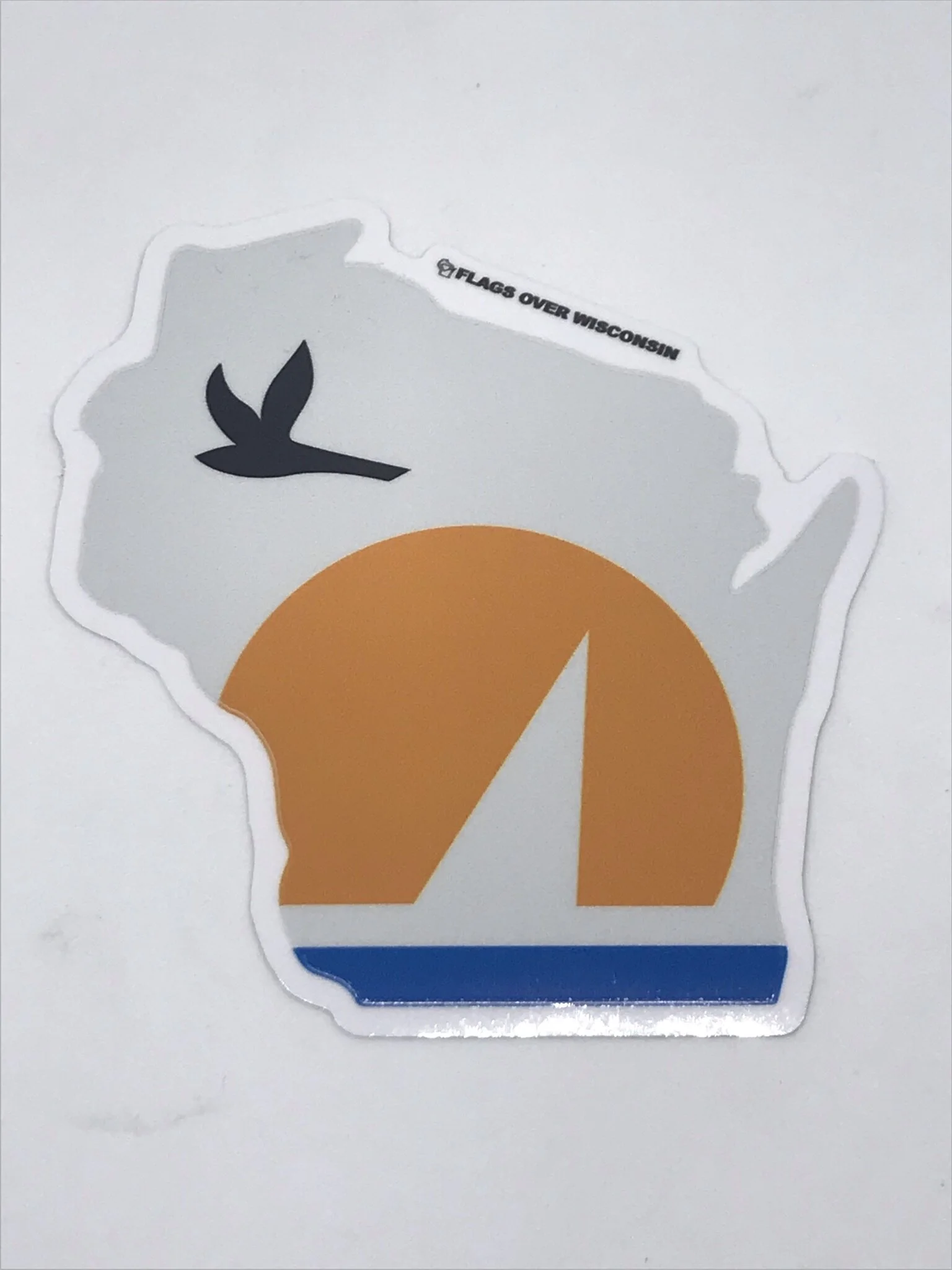 Wisconsin Sun and Sail Sticker 3.5 inch
