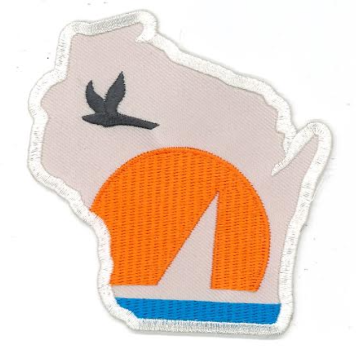 Sun and Sail Embroidered Patch