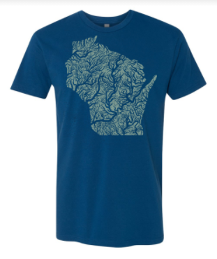 Wisconsin Rivers Unisex Crewneck Tshirt