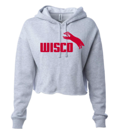 Wisconsin   Wisco INTL Cropped hoodie