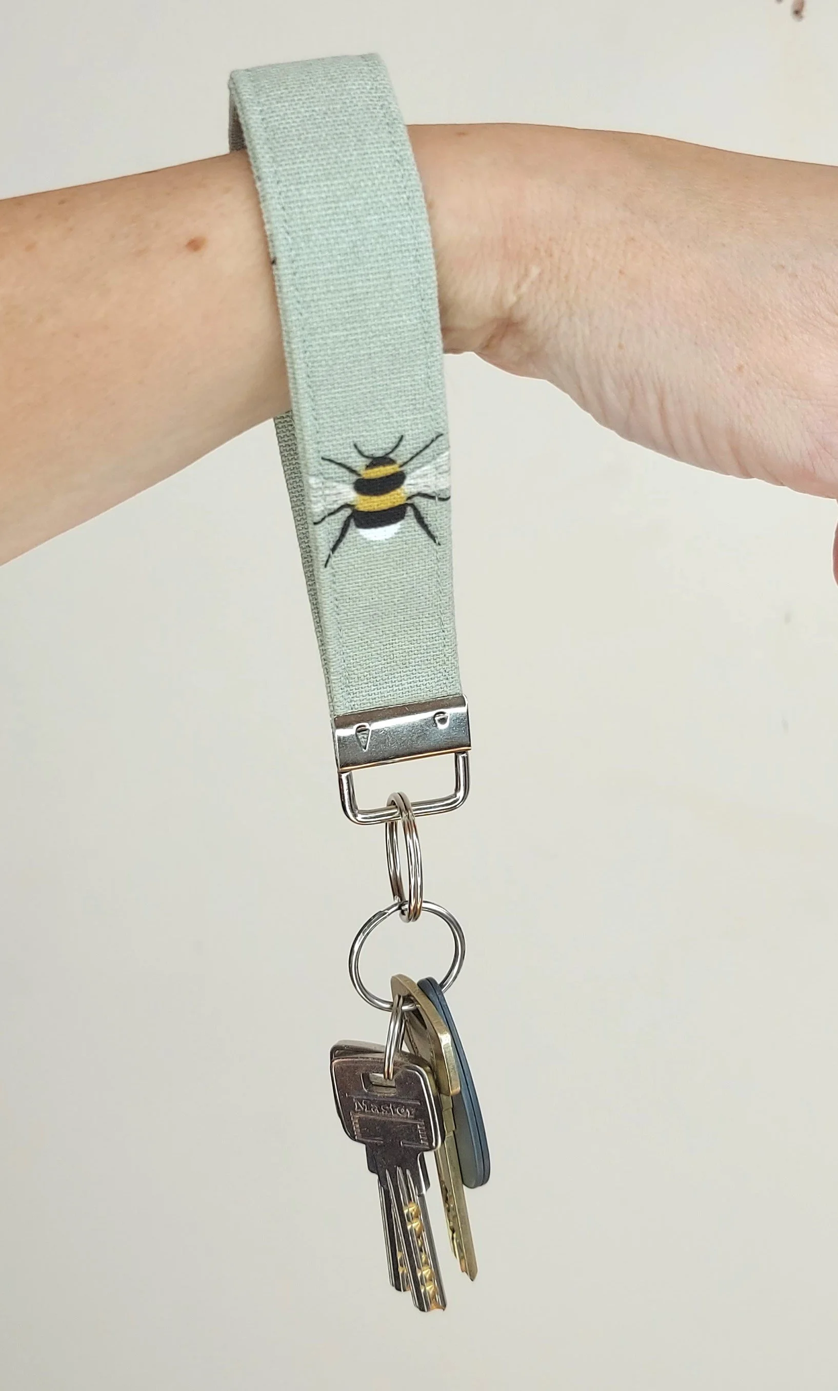 Fabric Key Fob - Sophie Allport Bees