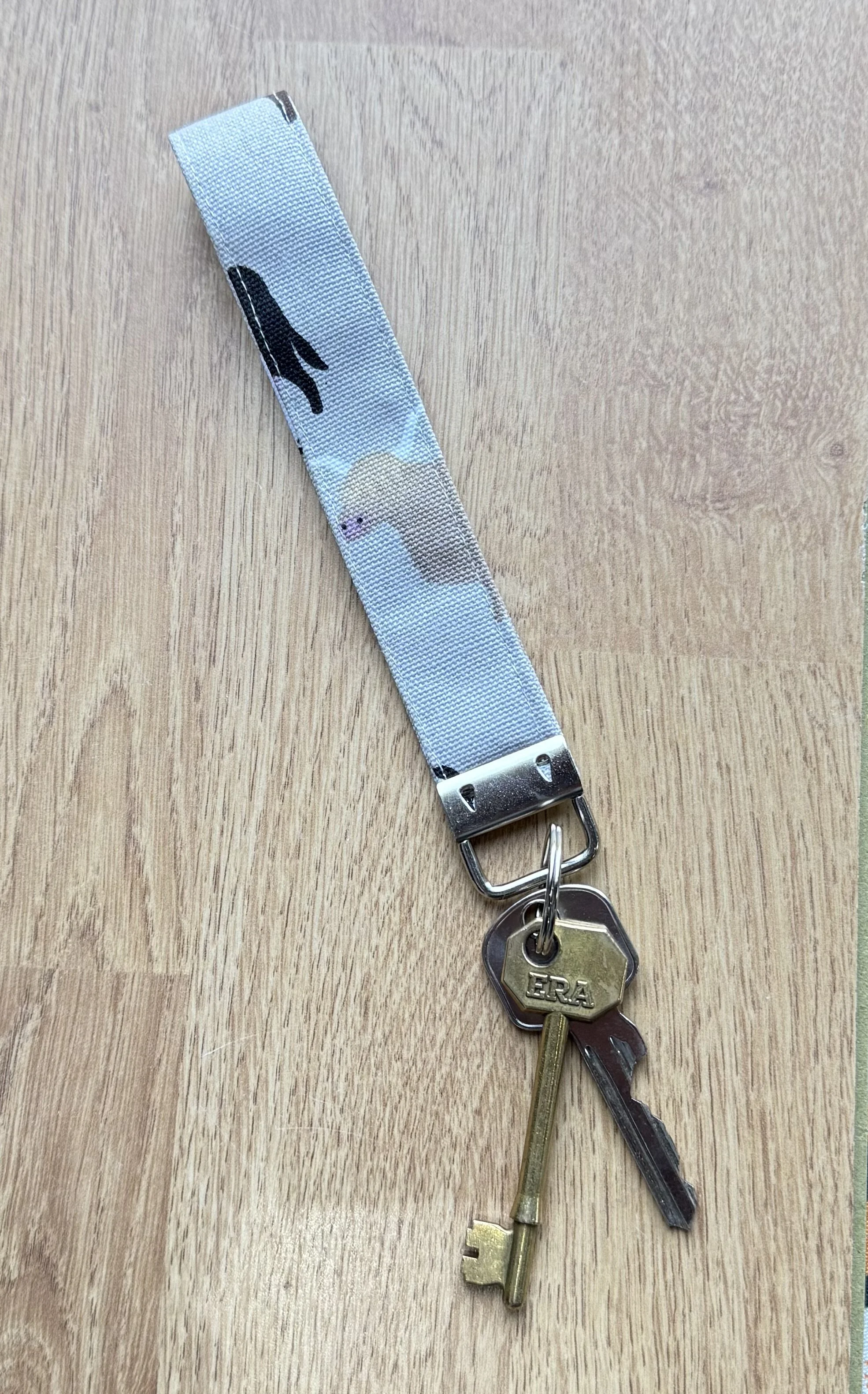 Sophie Allport Cows Key Fob Handmade by Ribbon Designs.jpeg