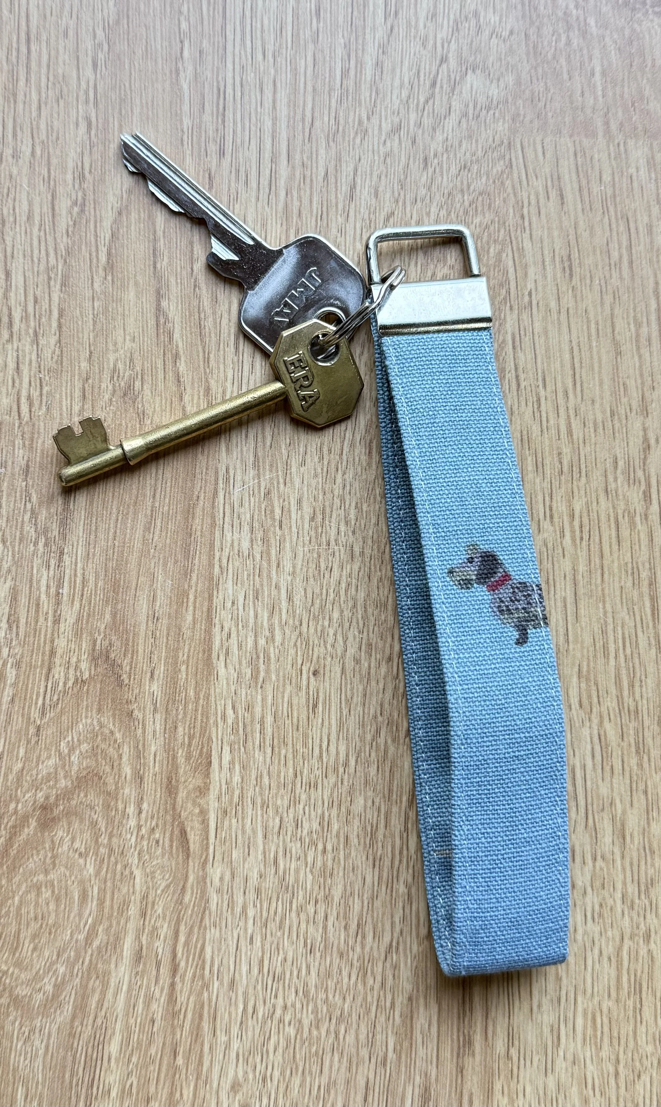 Sophie Allport Daschund Key Fob Handmade by Ribbon Designs.jpeg