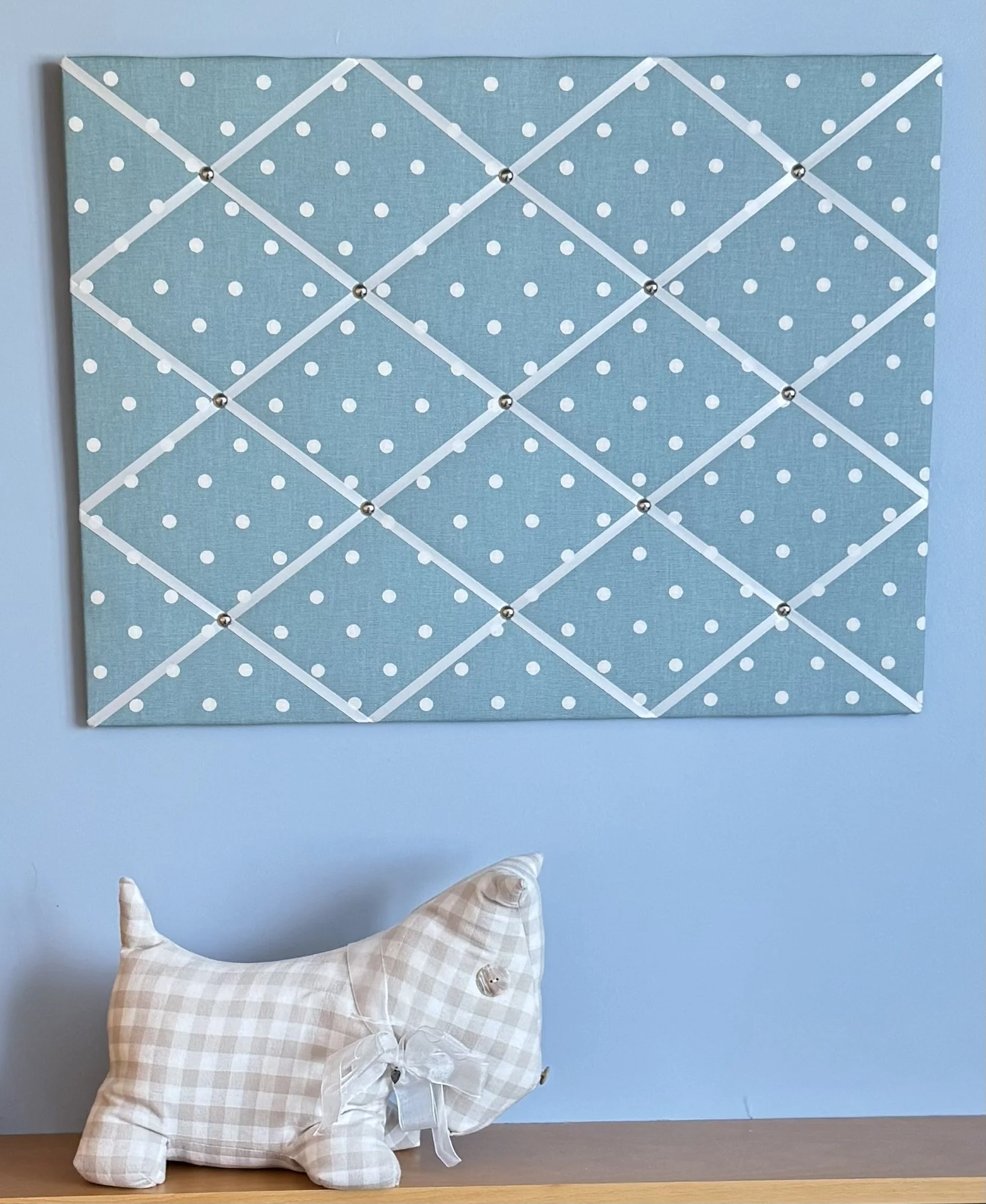 Azure Full Spot Notice Board - Prestigious Textiles - LARGE