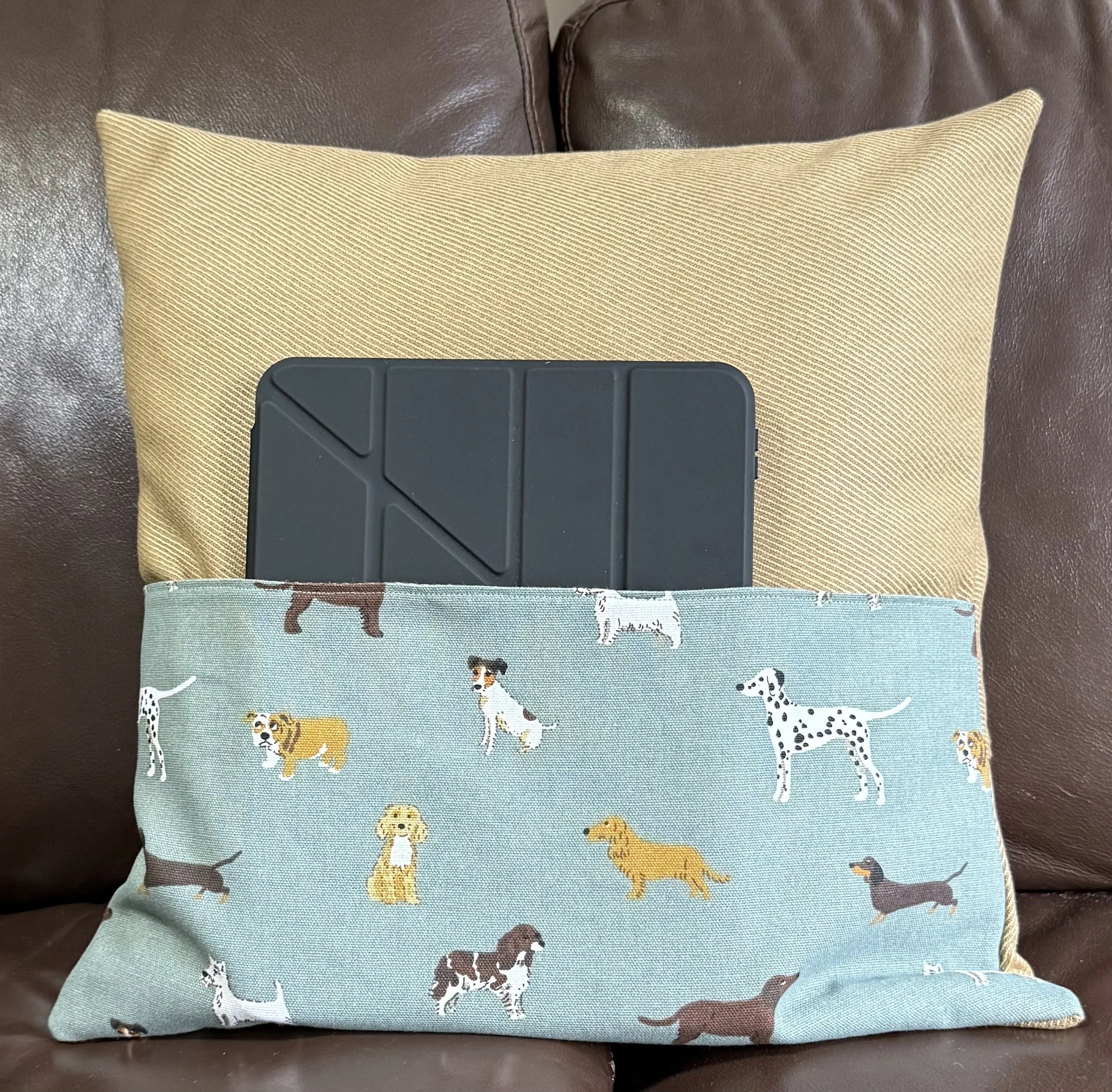 Sophie Allport Fetch Dogs Reading Book Cushion