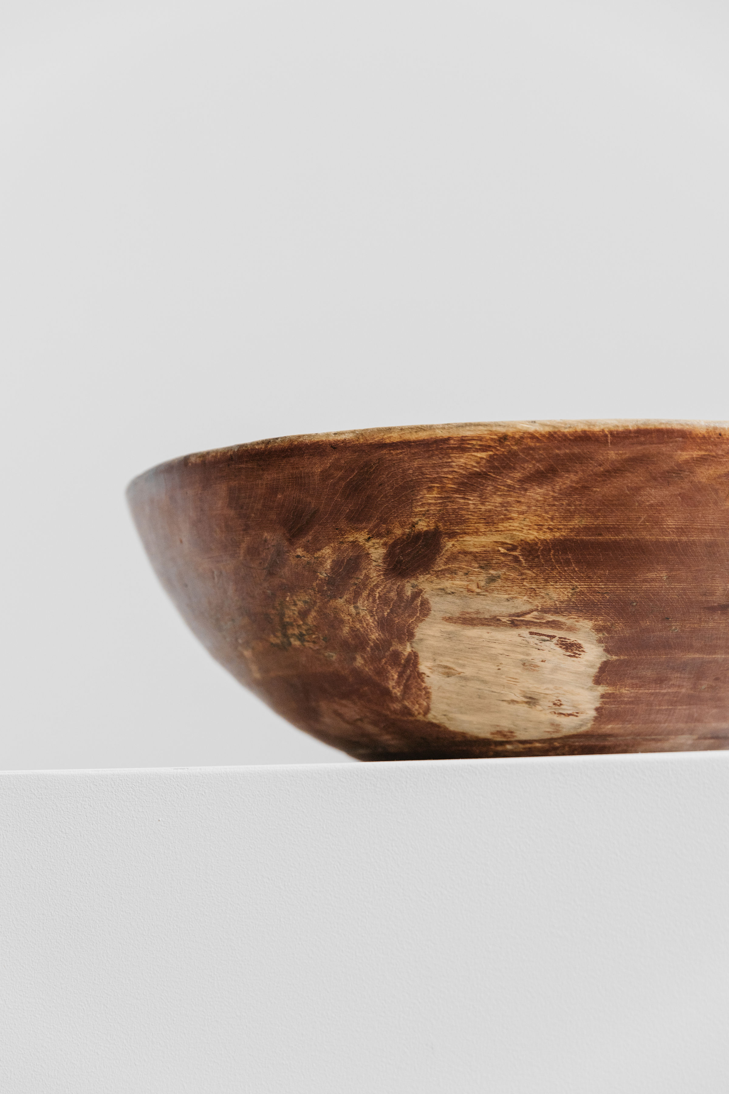 Root Bowl with Original Red Paint, Sweden circa 1800