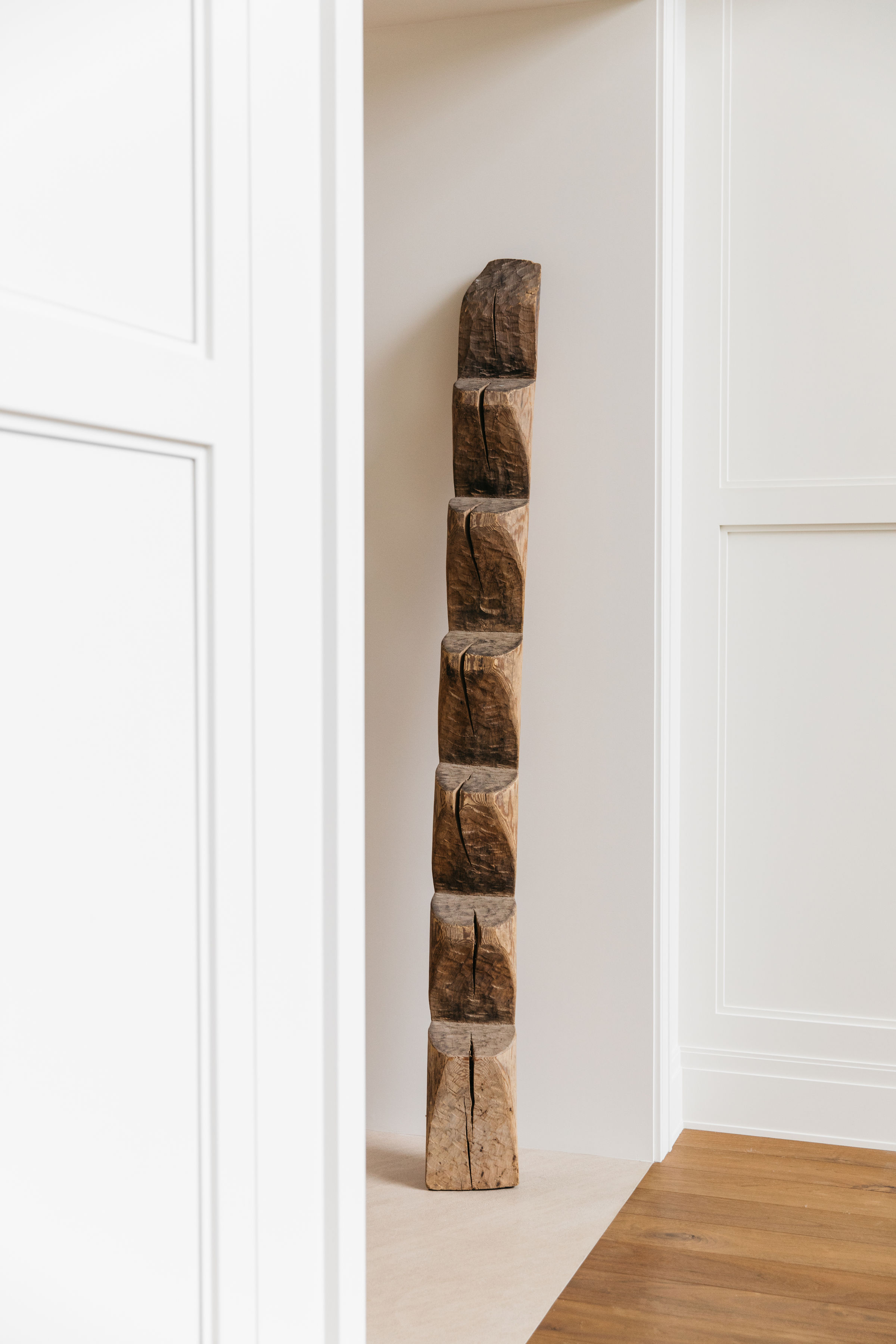 Primitive Swedish Ladder from Dalarna, 18th Century (or earlier) SOLD