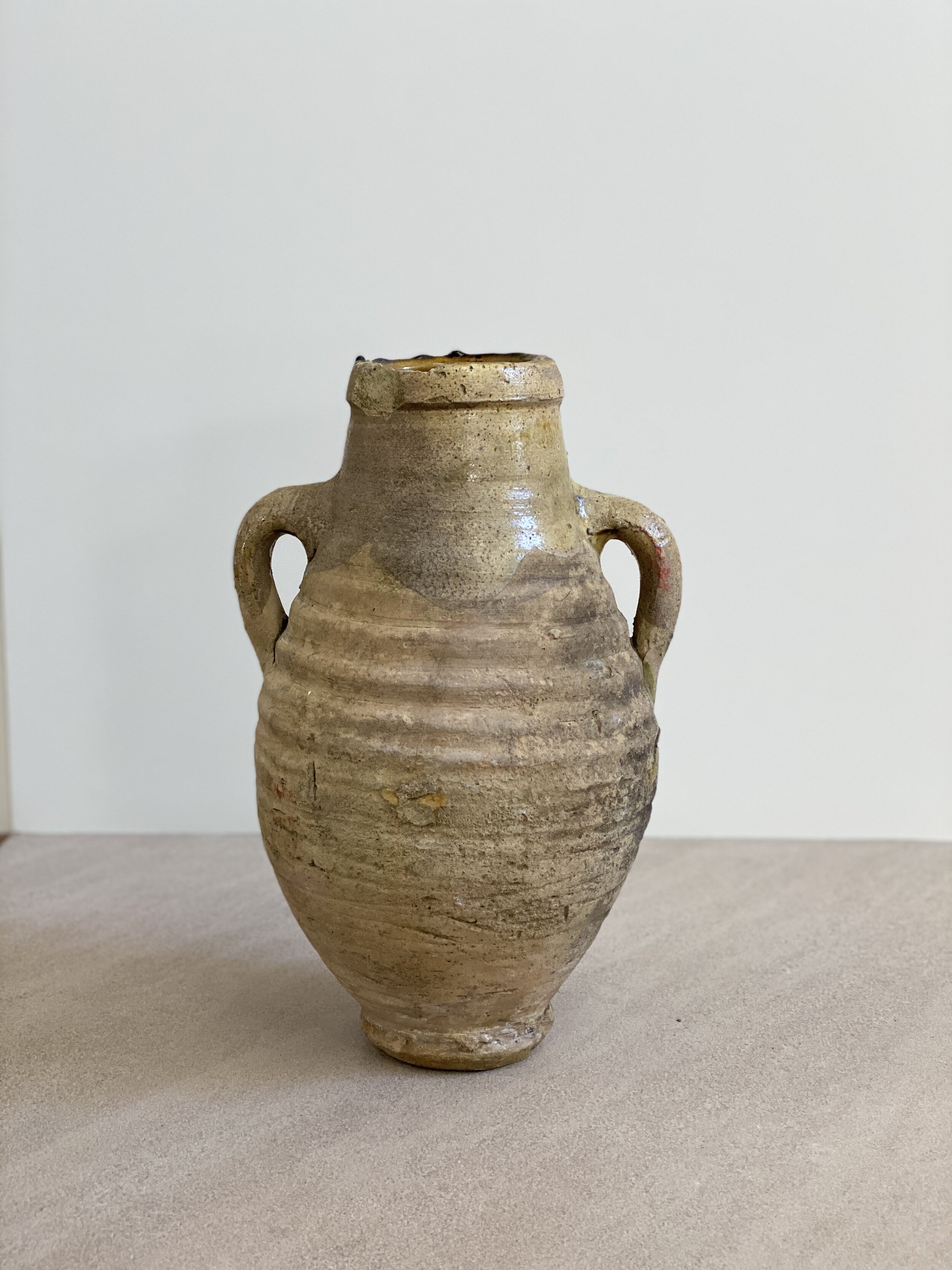 French Ceramic Pot, circa 1800 16 inches tall RESERVED