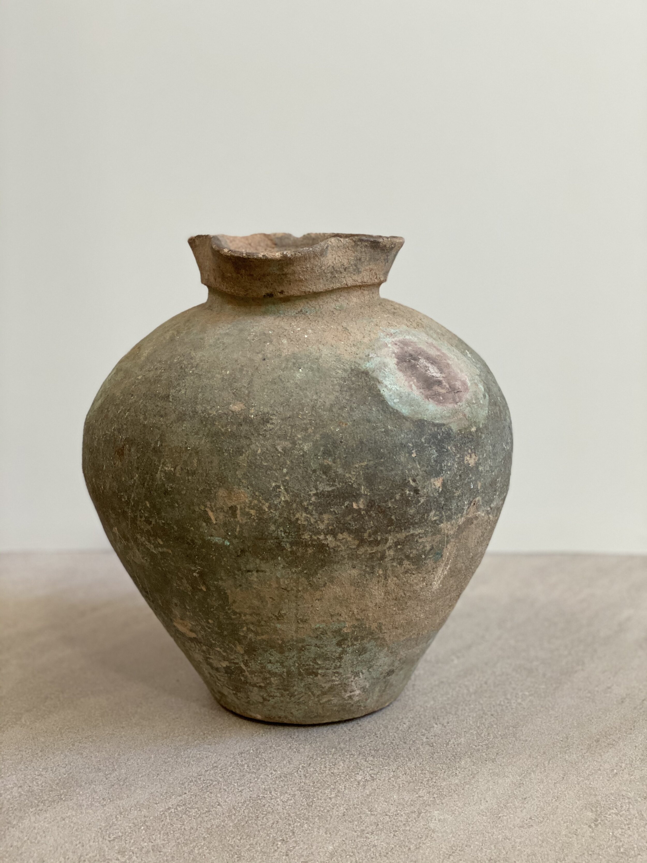Spanish Ceramic Pot from the Pyrenees, 18th Century 14 inches tall RESERVED
