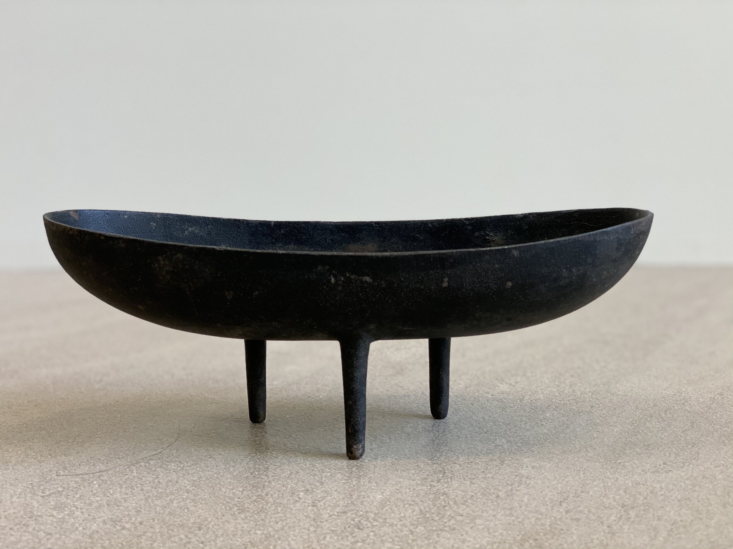Vintage Japanese Iron Planter, 1960s 10 3/4 x 4 x 4 inches tall
