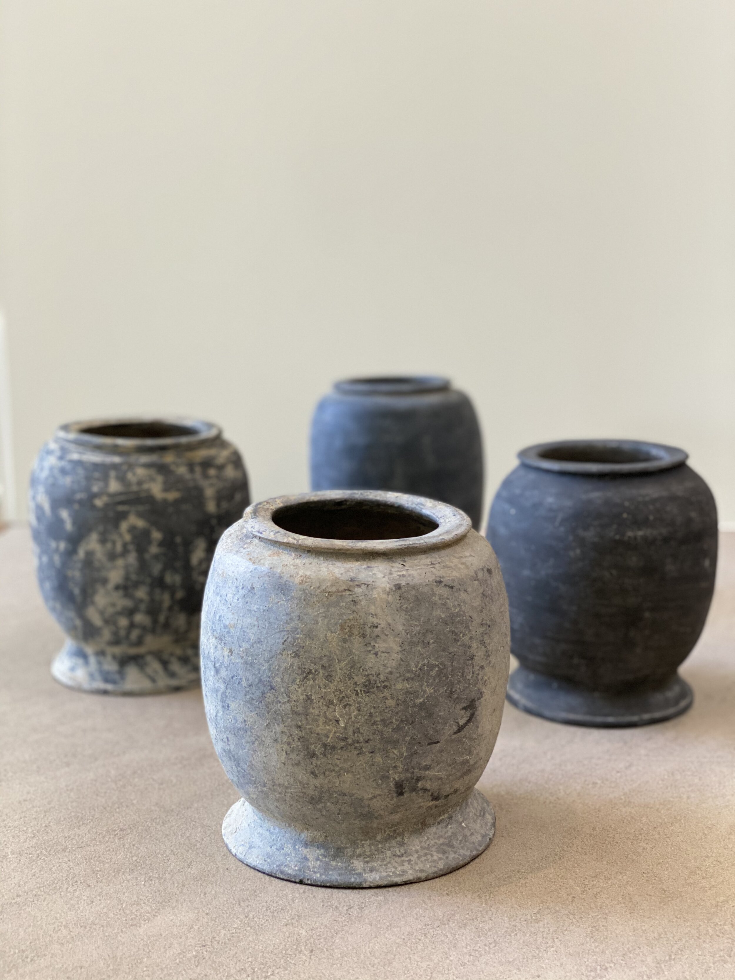 Khmer Ceramic Pots, 14th-15th Century Approx. 8 1/2 inches x 6 inches wide SOLD
