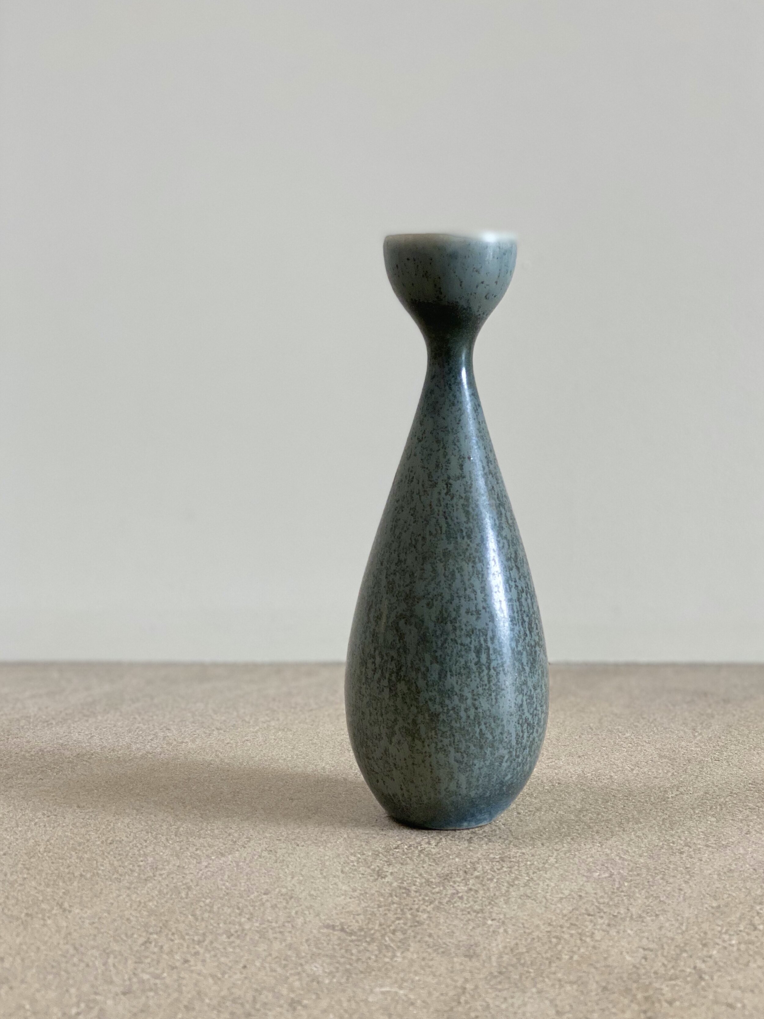 Vase by Carl-Harry Stålhane for Rörstrand, Sweden 1950s 7 1/2 inches tall