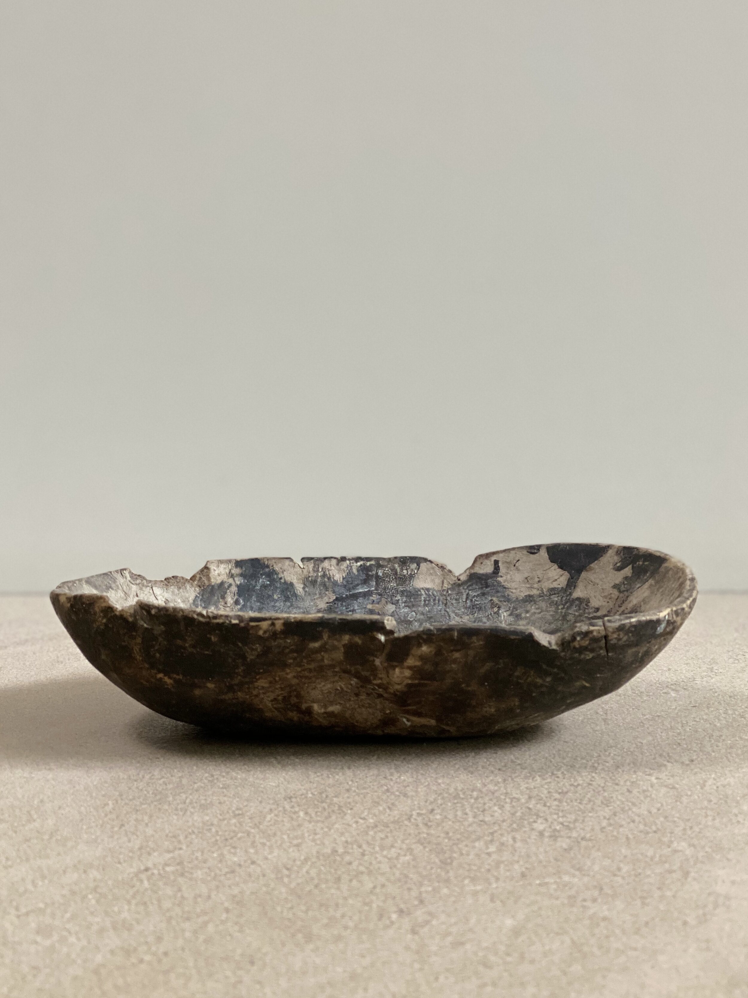Swedish Root Bowl, circa 1700 10 1/4 x 6 3/4