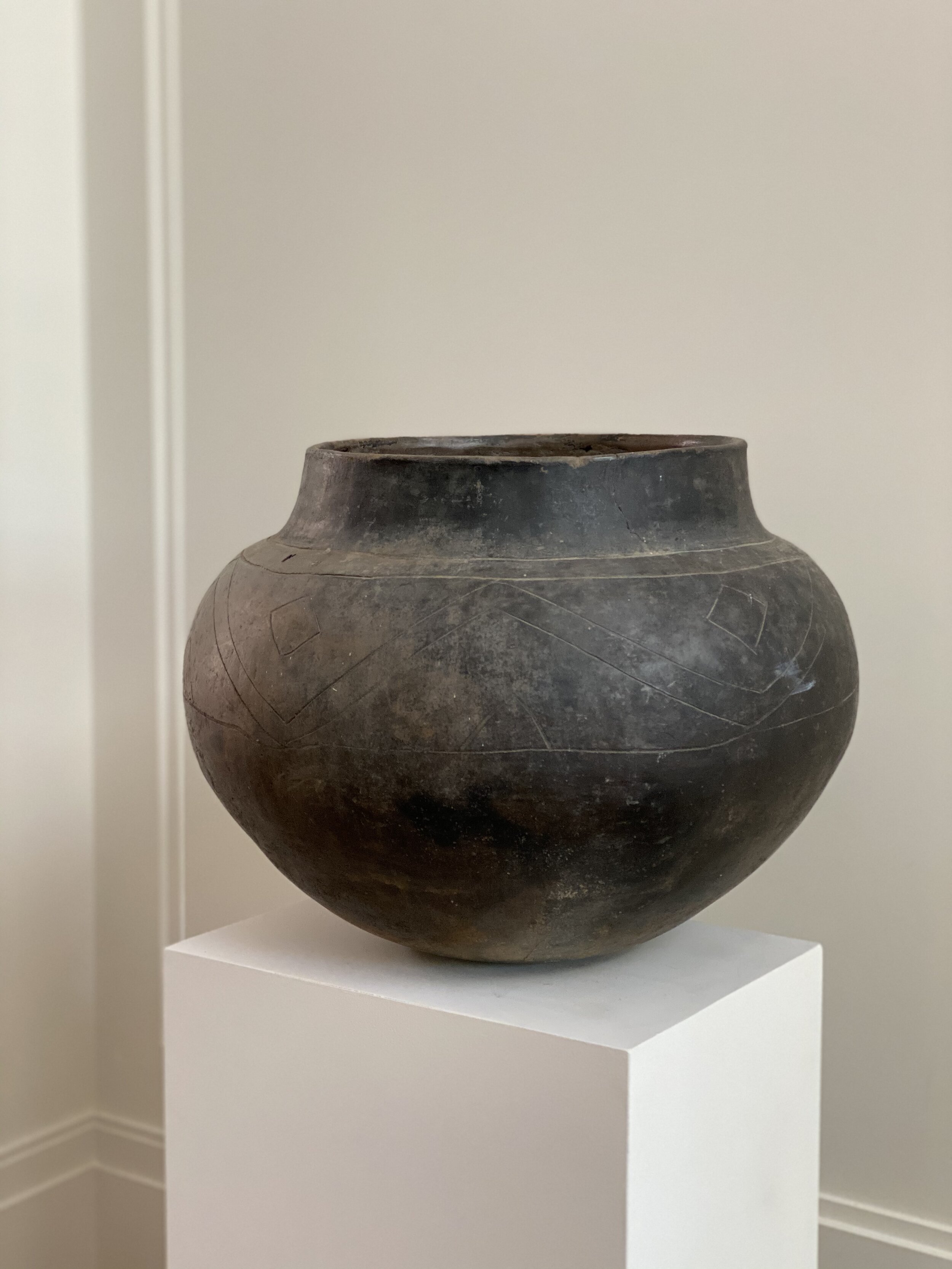 Large Ethiopian Pot, c 1900 15 1/2 x 17 inches wide