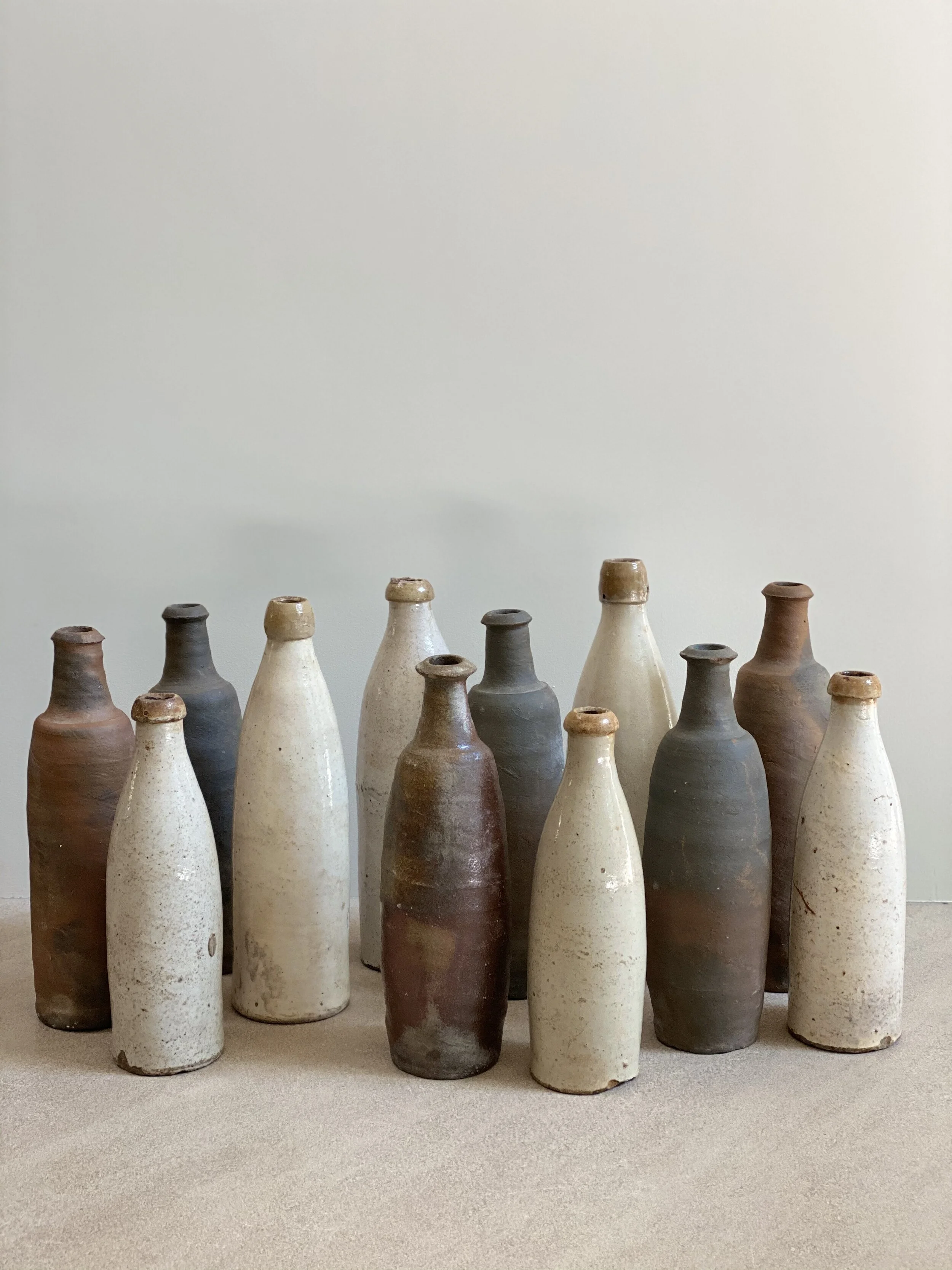 Collection of German and French Alcohol Bottles, c. 1900 10-12 1/2 inches (more available - sold individually)