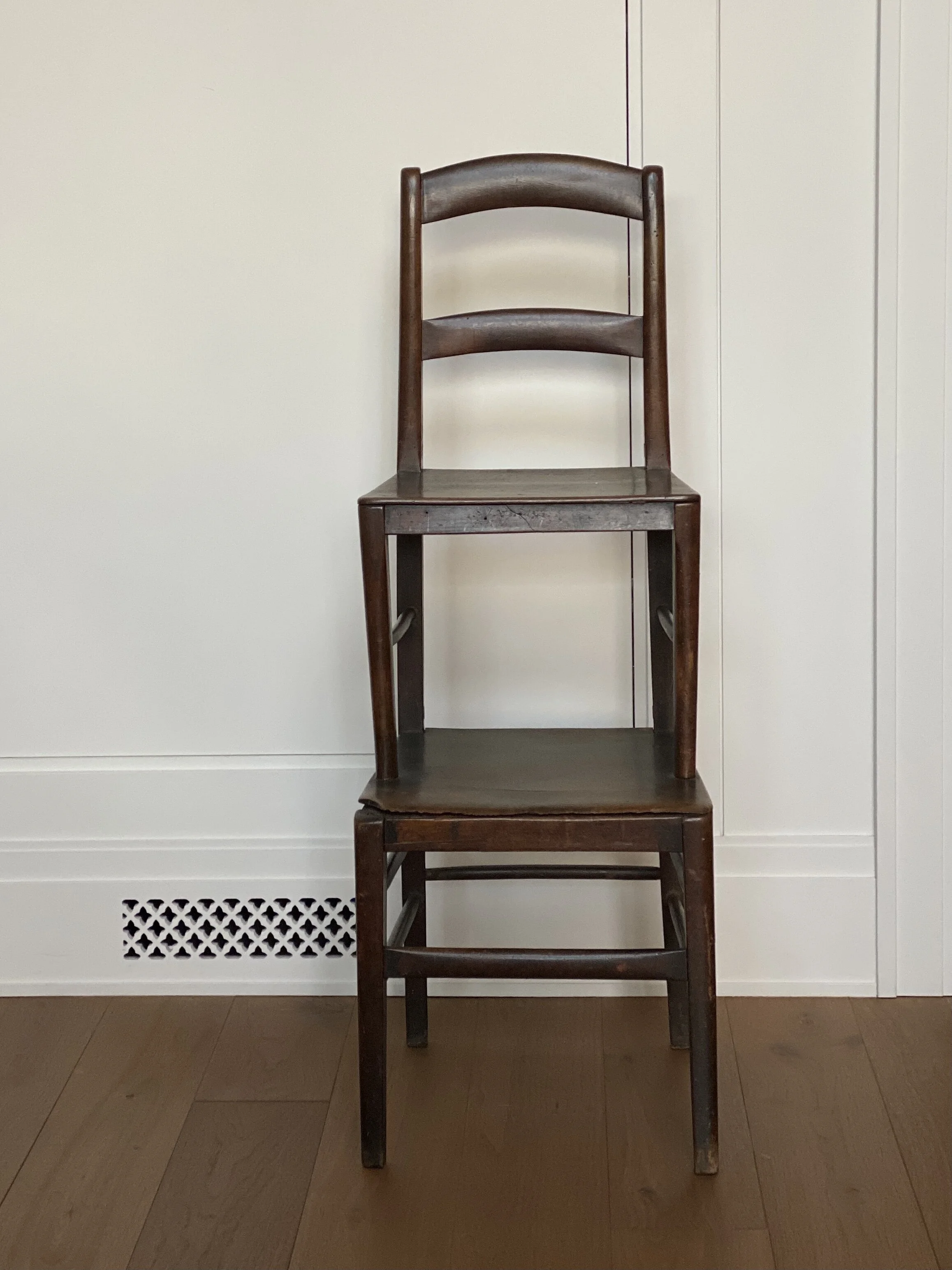 19th Century Shoeshine Boy Chair, UK 47 1/4 H x 17 W x 16 1/2 inches Deep