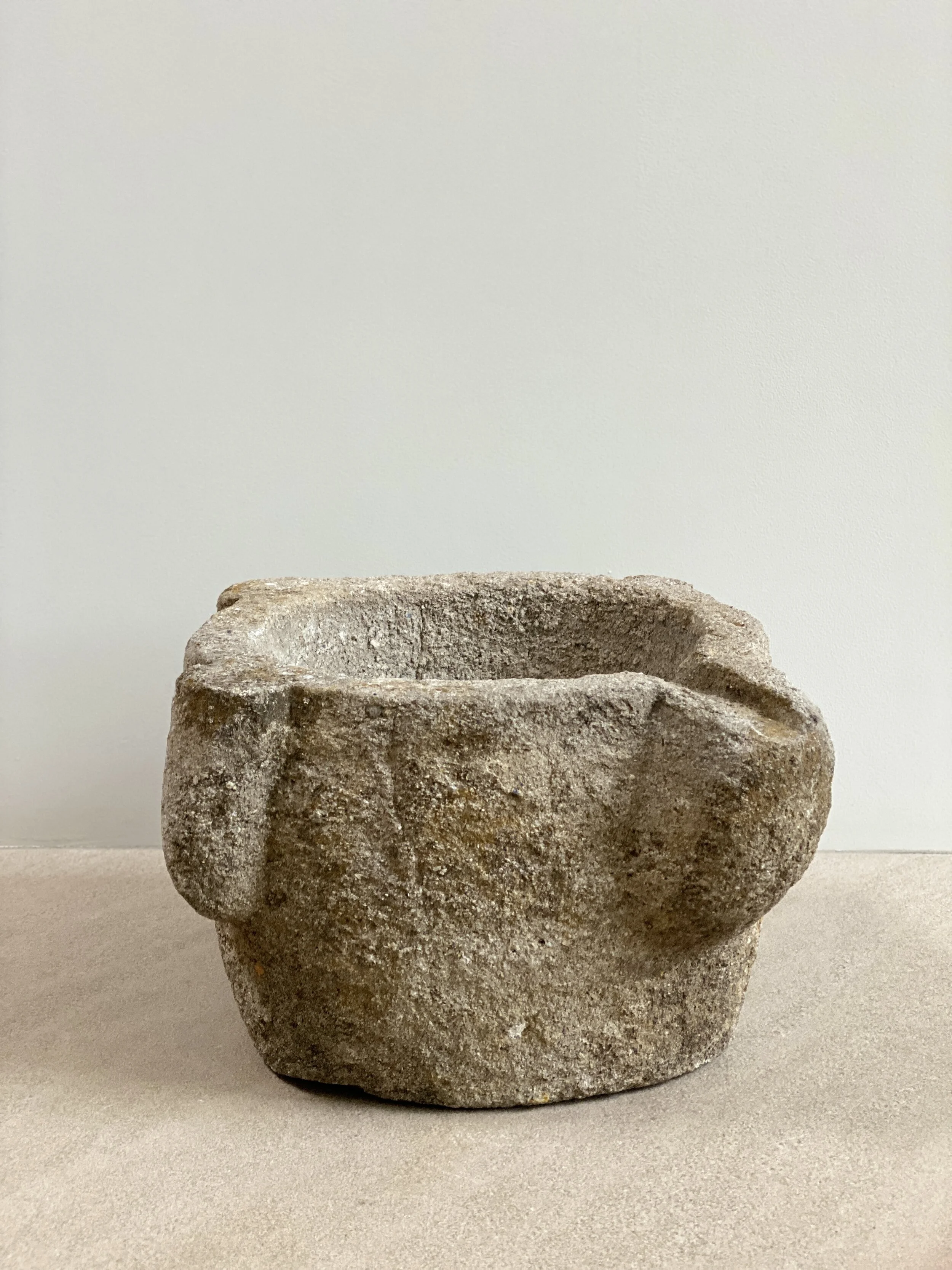 Massive Primitive Mortar 16 x 14 1/2 x 8 inches tall (Base is 11 inches)