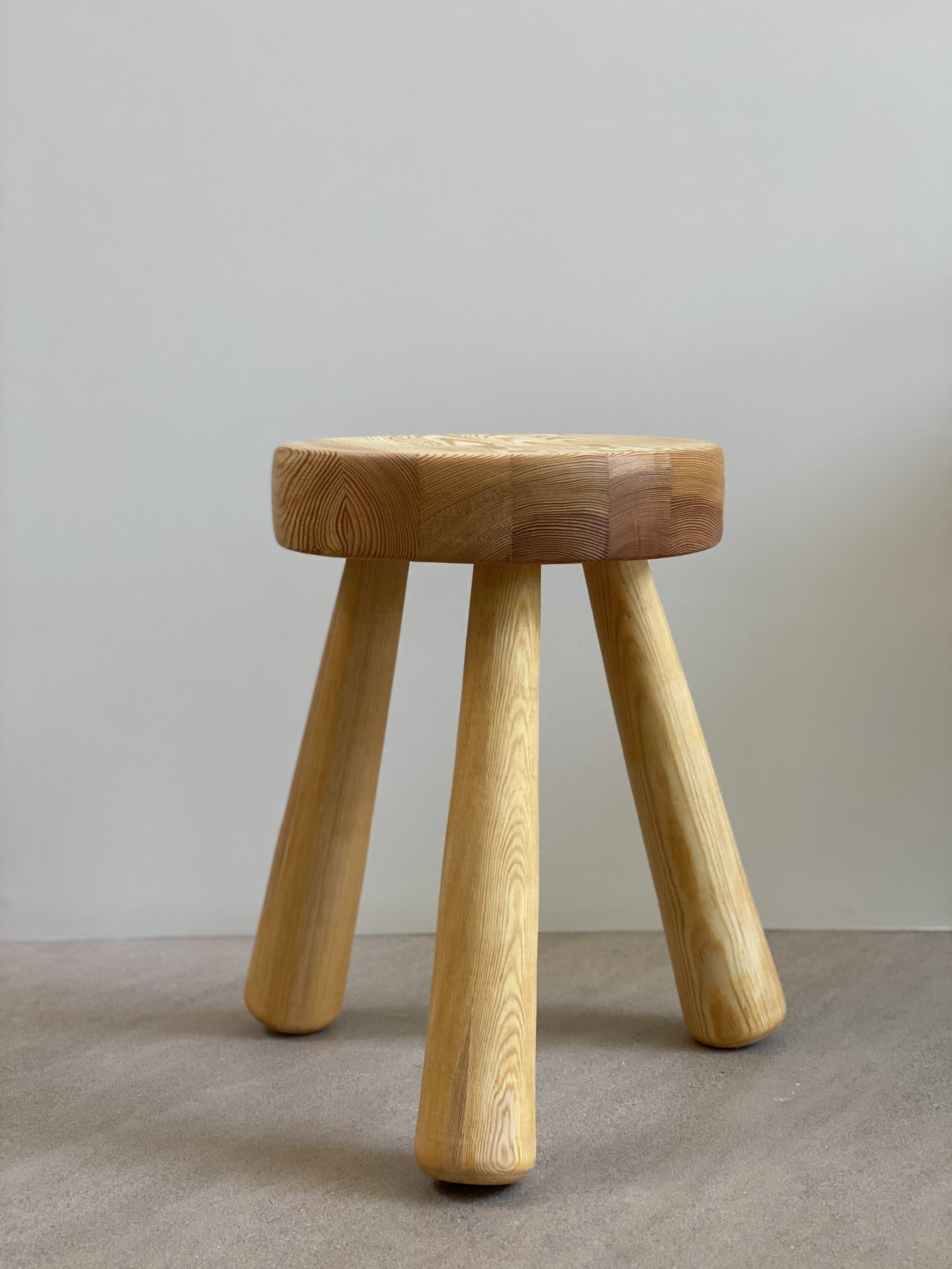 Stool by Ingvar Hildingsson, Sweden c. 1970 16 1/2 x 11 1/4 inches