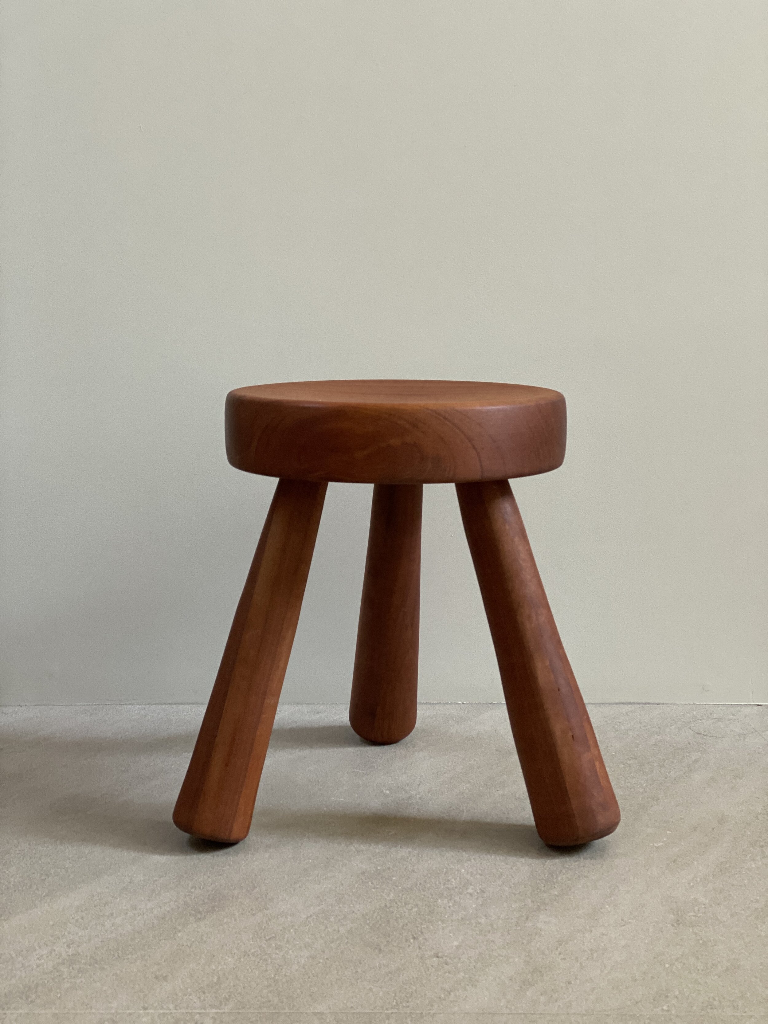 Three-legged Stool by Ingvar Hildingsson, Sweden c. 1970 15 x 11 inches