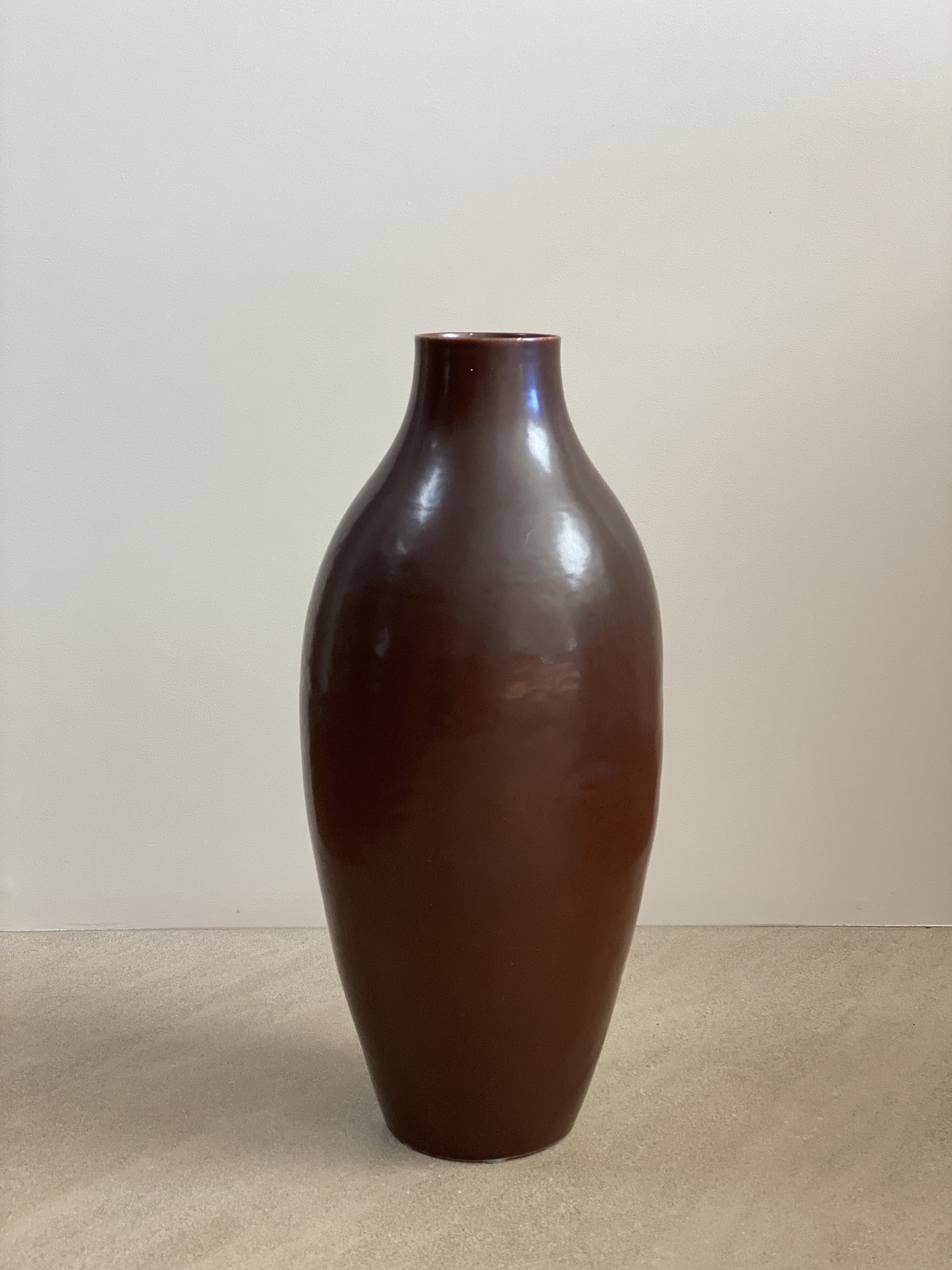 Blue and Black Pottery Vase 6 inches by 4 and a half inches