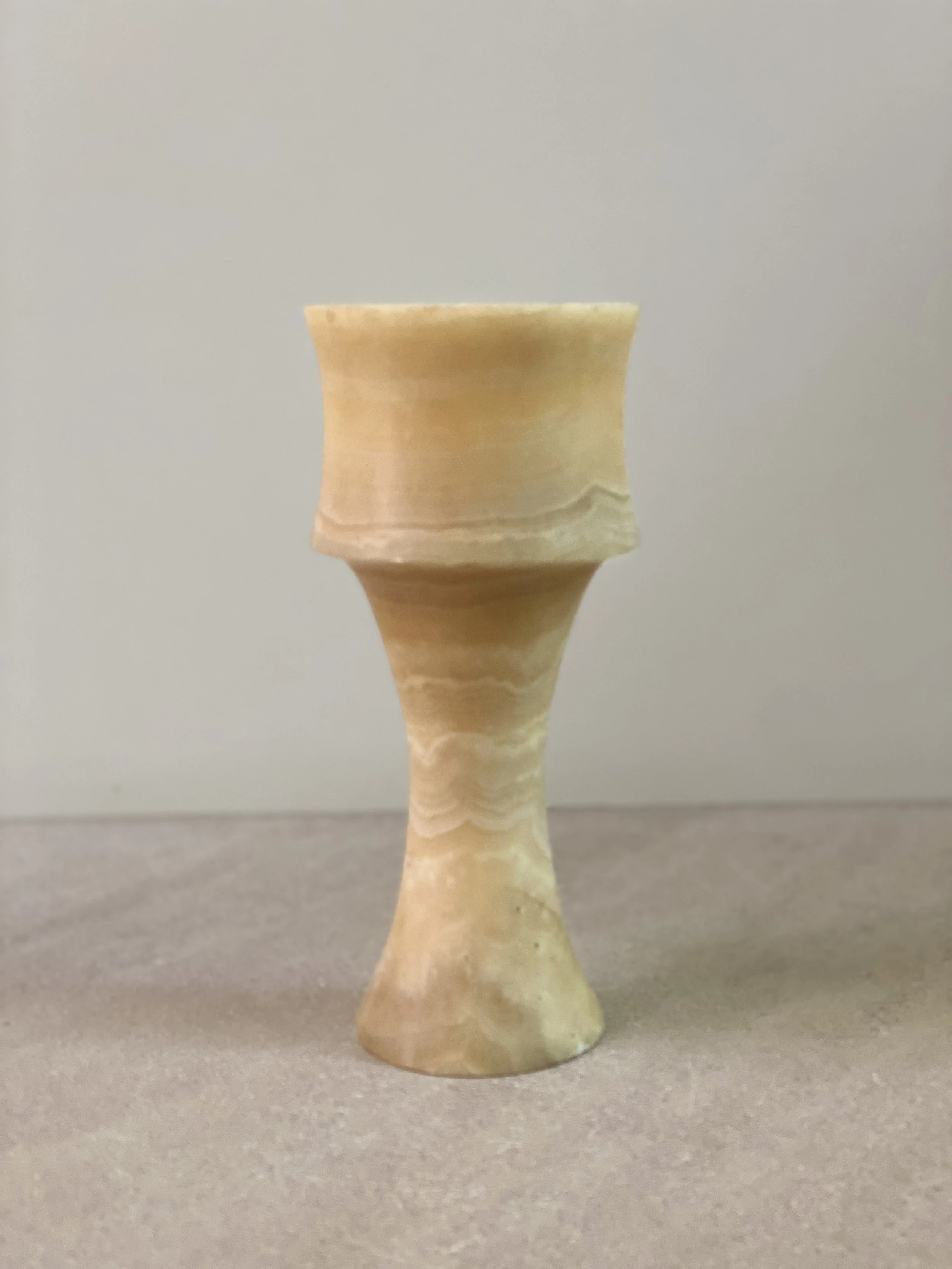 Large Alabaster Chalice 10 x 4 1/2 inches