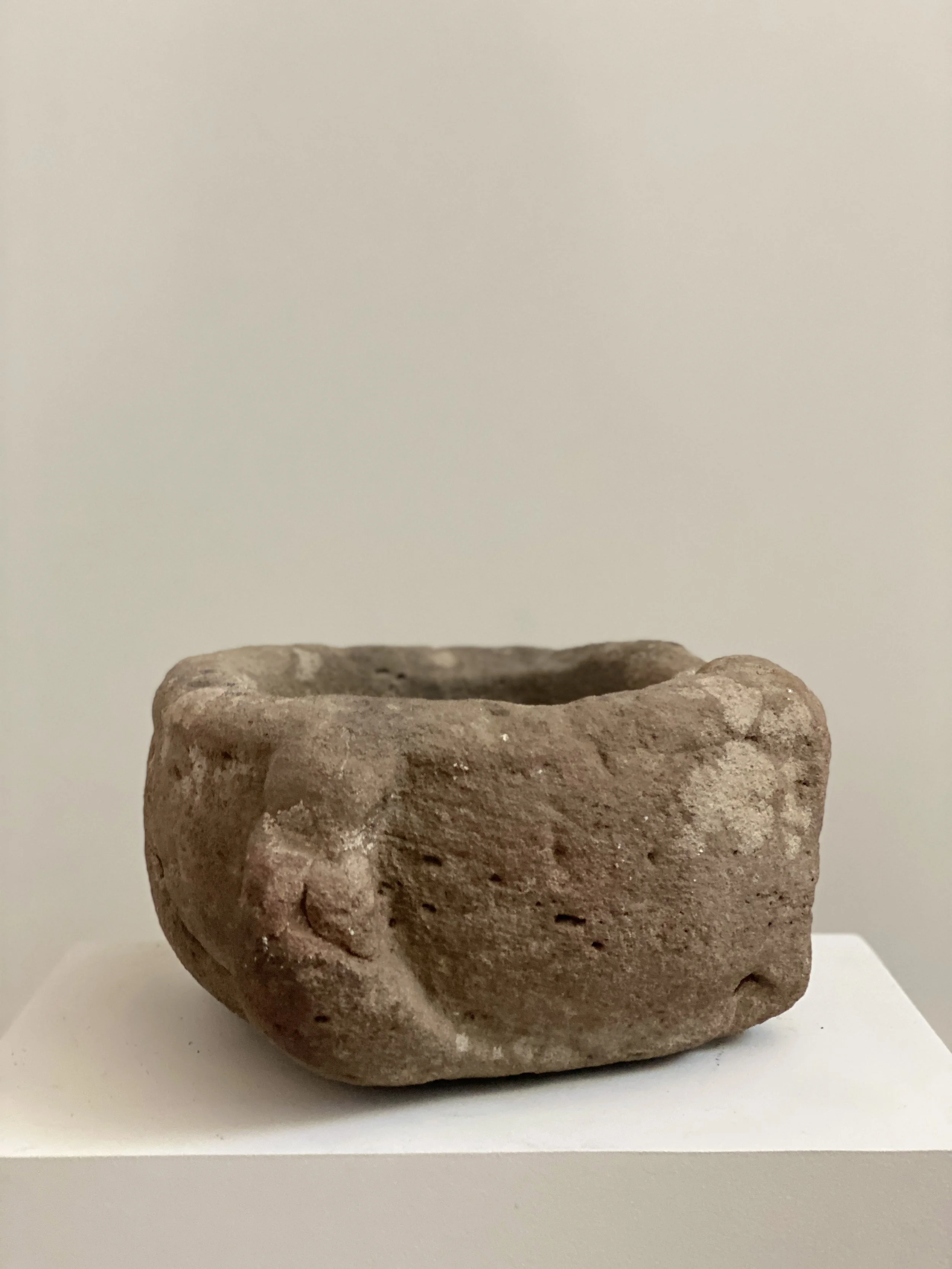 Large, Primitive 16th Century English Mortar 11 x 6 1/2 inches