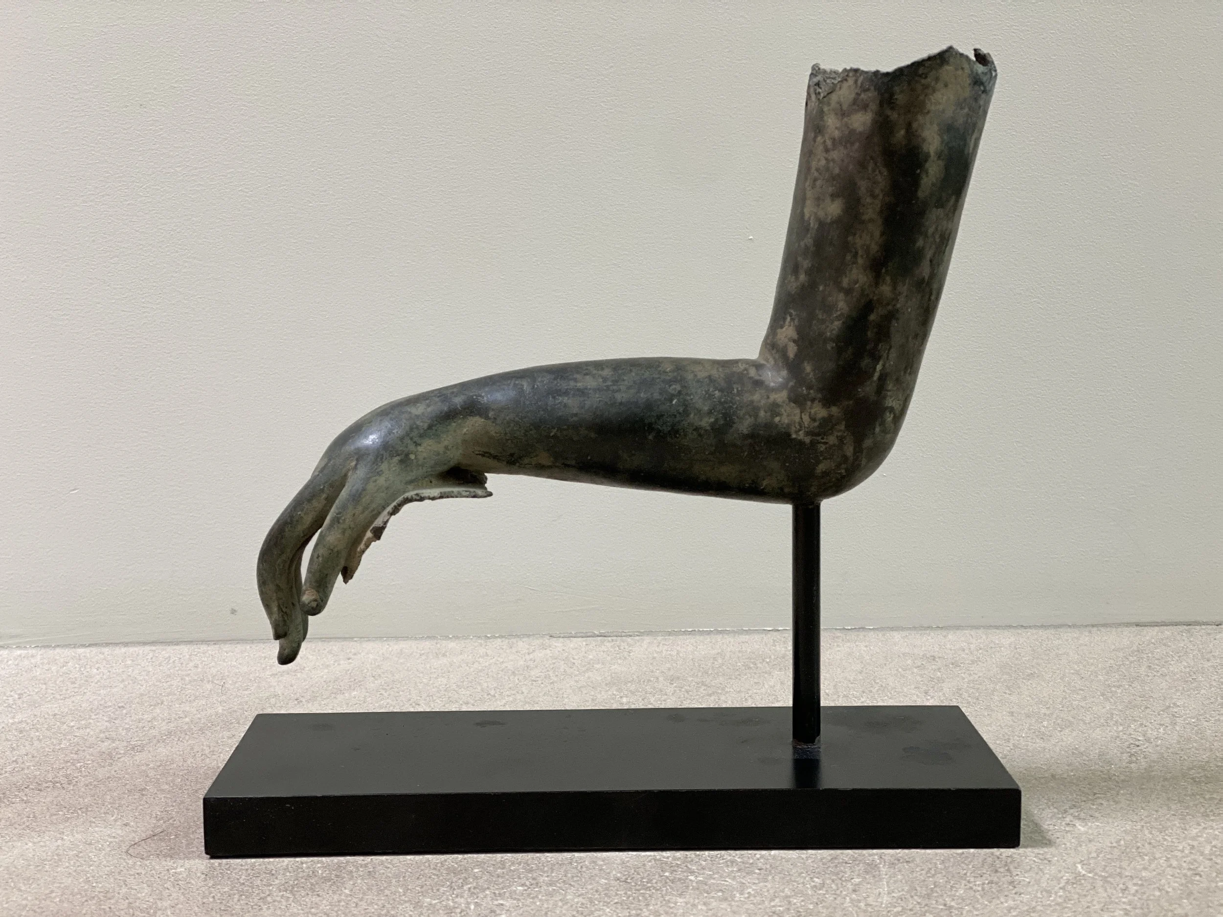 17th Century Bronze Fragment 10 x 10 x 4 inches