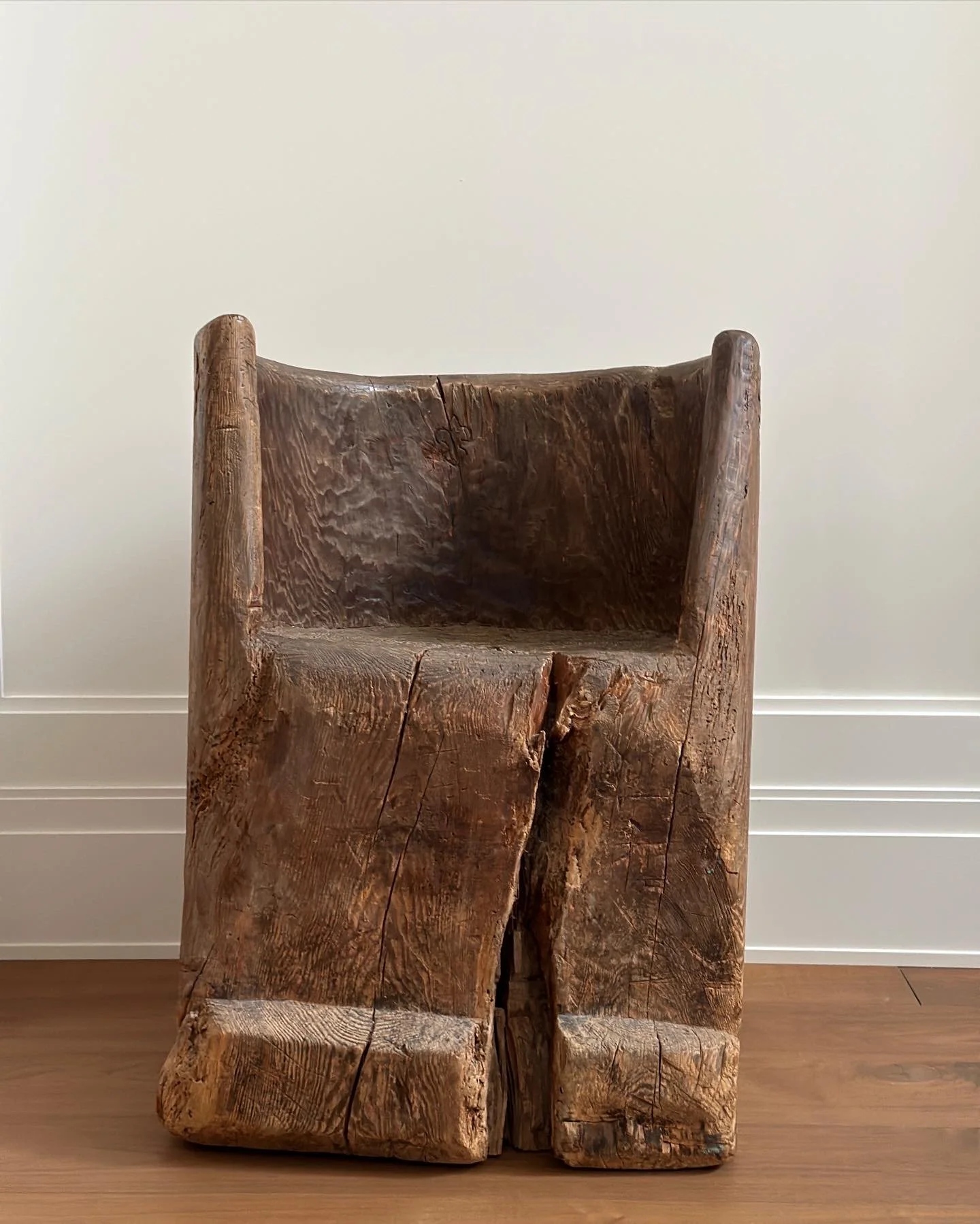 Large and Unique Tree Trunk Chair from Finland c. 1900 30 1/2 x 23 1/2 x 24 inches deep (19 seat height)