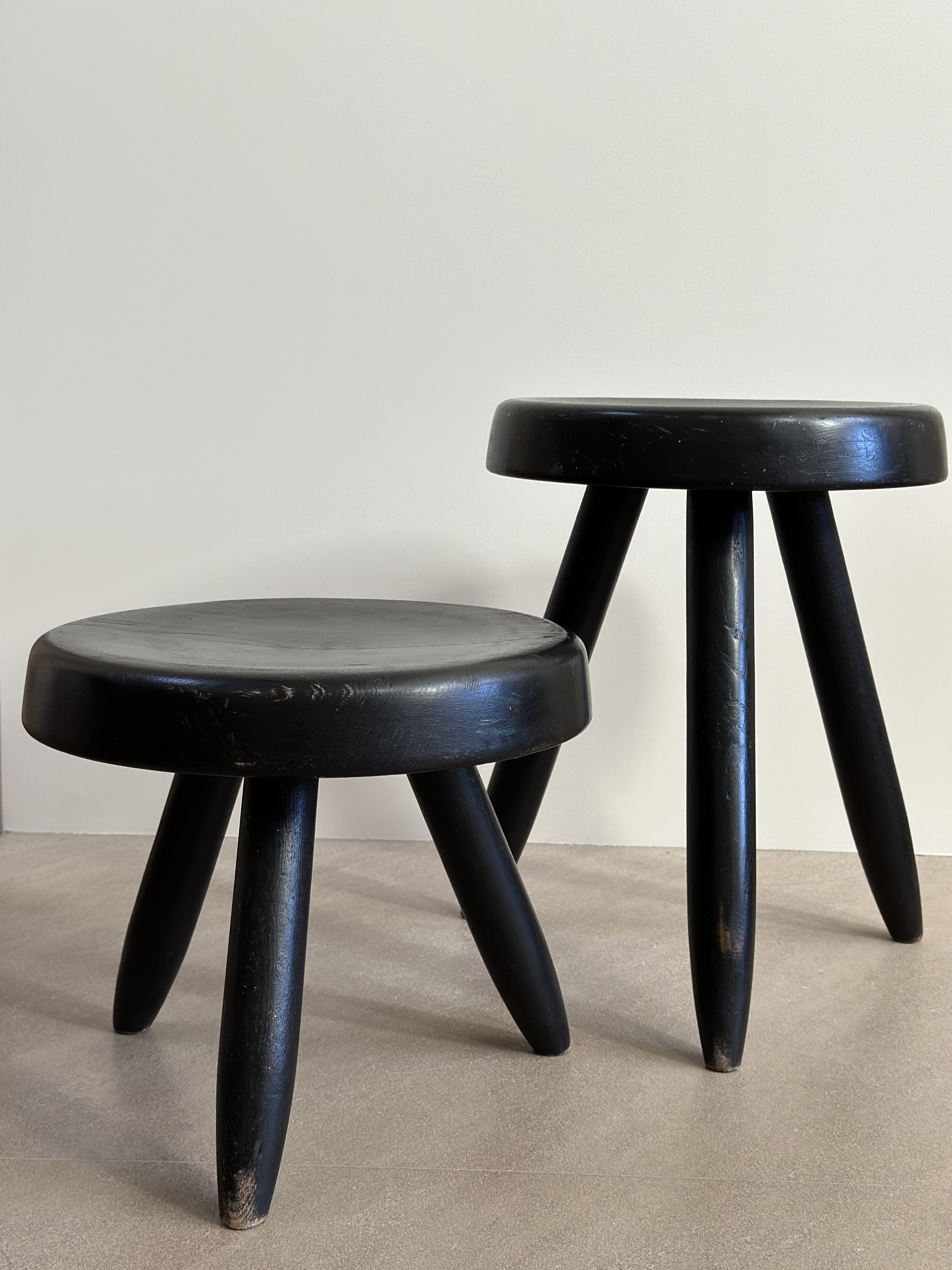 Rare Stools by Charlotte Perriand